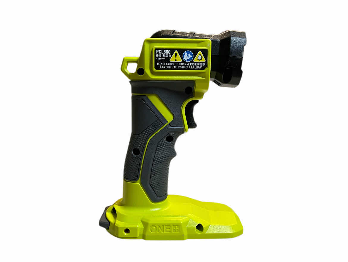 Photo 1 of RYOBI ONE PLUS CORDLESS LED FLASHLIGHT MODEL PCL660 W BATTERY & CHARGER