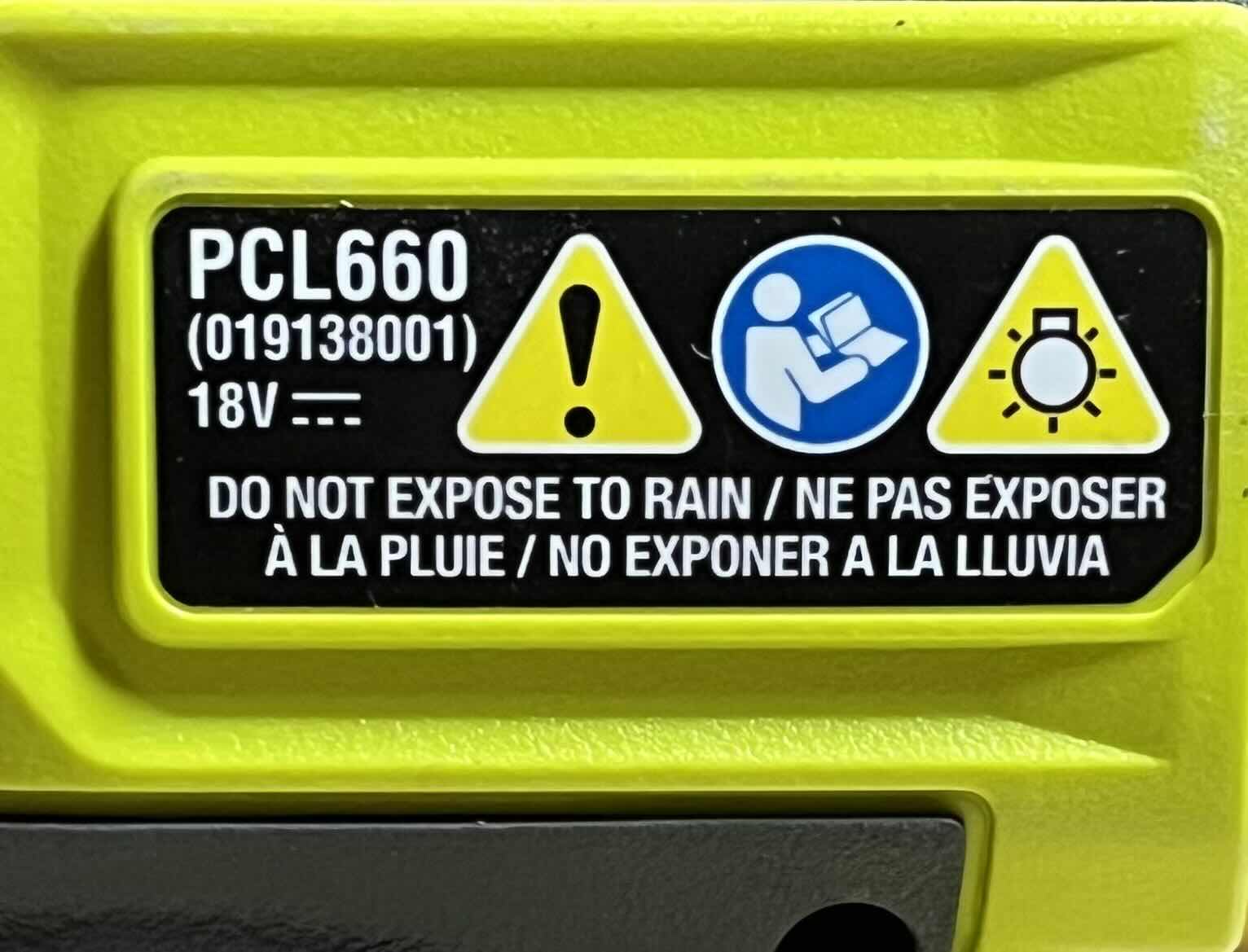 Photo 1 of RYOBI ONE PLUS CORDLESS LED FLASHLIGHT MODEL PCL660 W BATTERY & CHARGER