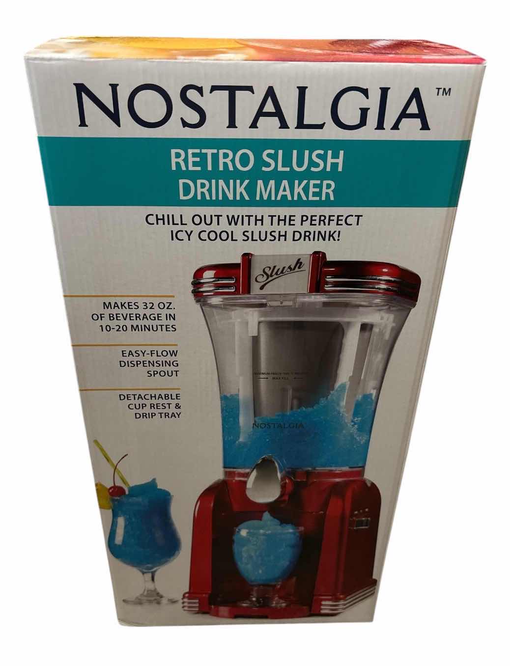 Photo 1 of NOSTALGIA RETRO RED 32OZ SLUSHY DRINK MAKER NSM32RRD1