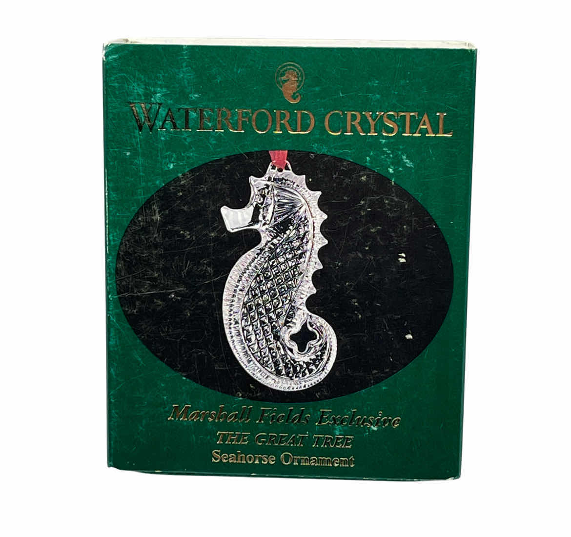 Photo 1 of WATERFORD CELTIC TRADITIONS SEAHORSE ORN LEAD CRYSTAL CHRISTMAS ORNAMENT 126346 W ORIGINAL BOX
