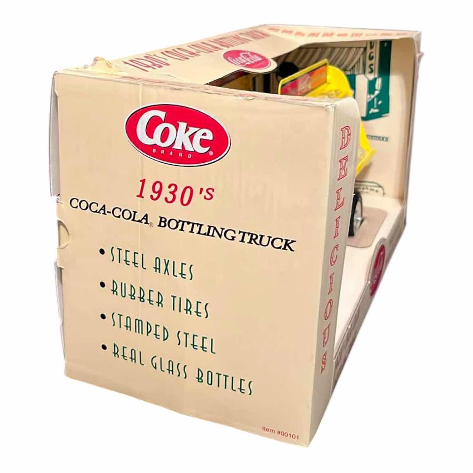 Photo 1 of New. GEARBOX COCA-COLA COLLECTIBLES 1930’S STAMPED STEEL BOTTLING TRUCK 2001 #00101