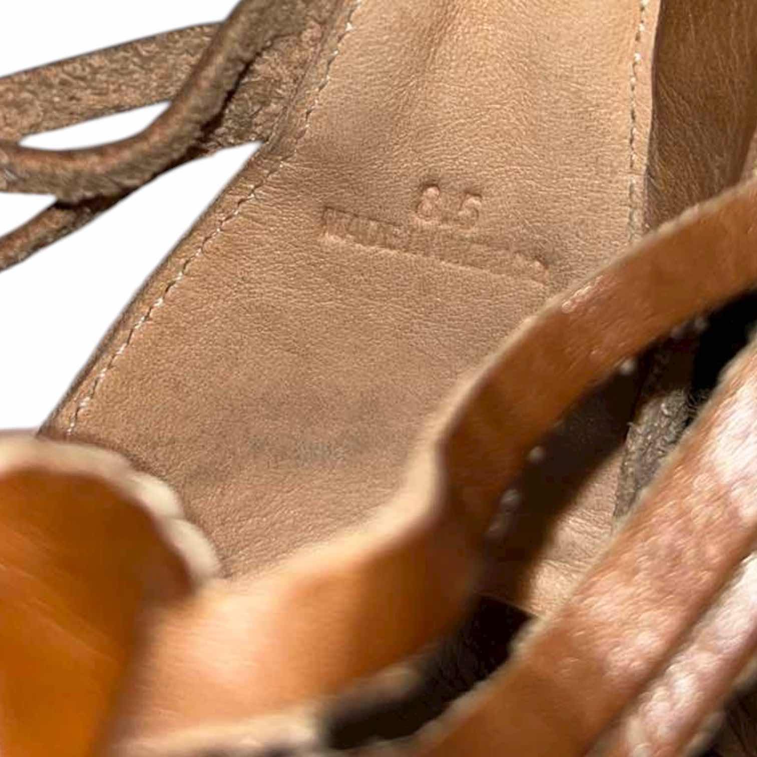 Photo 1 of BED-STU CARA RUSTIC TAN WOVEN LEATHER SANDALS WOMENS SIZE 8.5