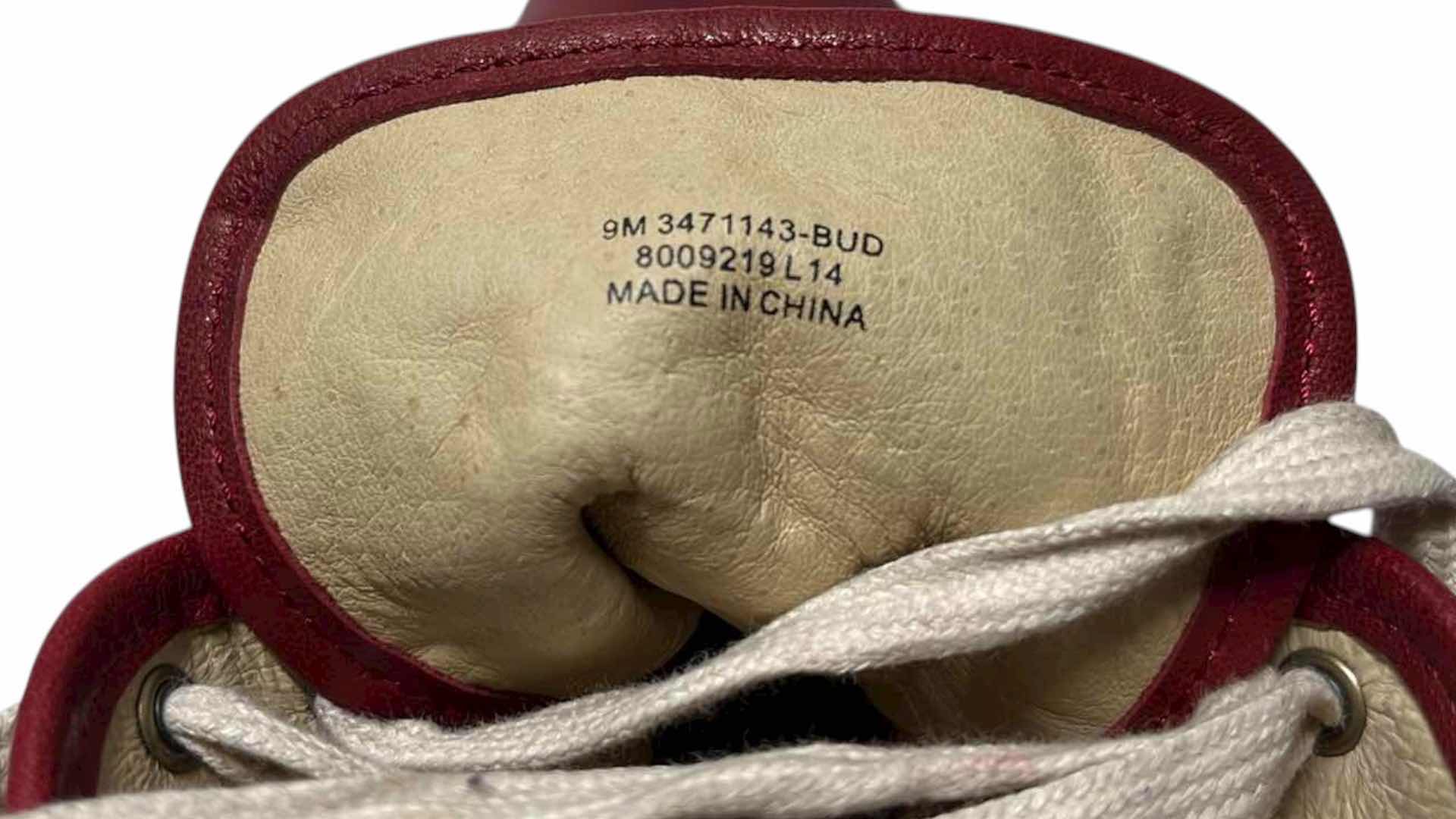 Photo 1 of FRYE RED KIRA HIGH TOO LEATHER SNEAKERS WOMENS SIZE 9