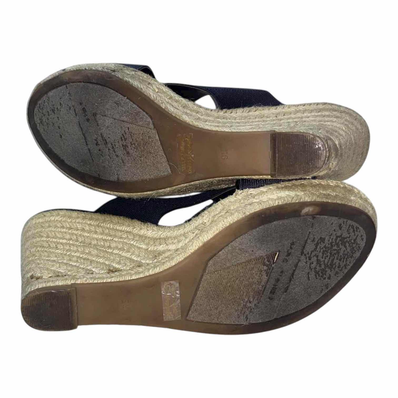 Photo 1 of MARC FISHER NAVY ENGAGE CRISS CROSS ESPADRILLE WEDGES WOMENS SIZE 9