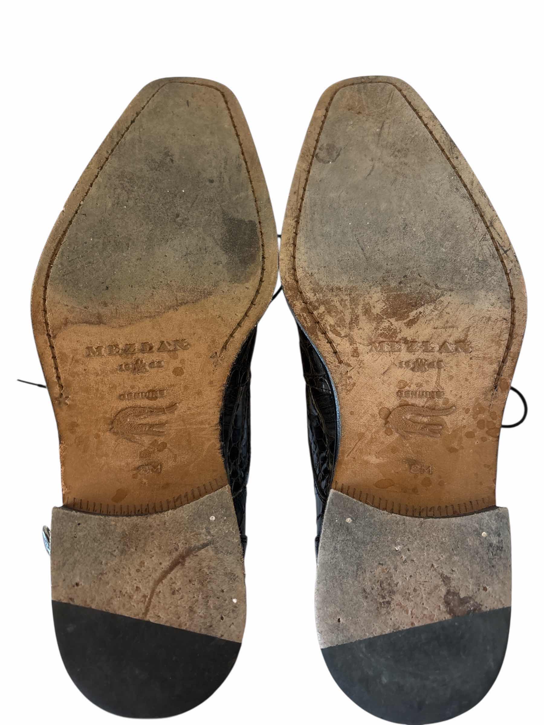 Photo 1 of MEZLAN ANDERSON CROCODILE DRESS SHOES SIZE 8 MENS