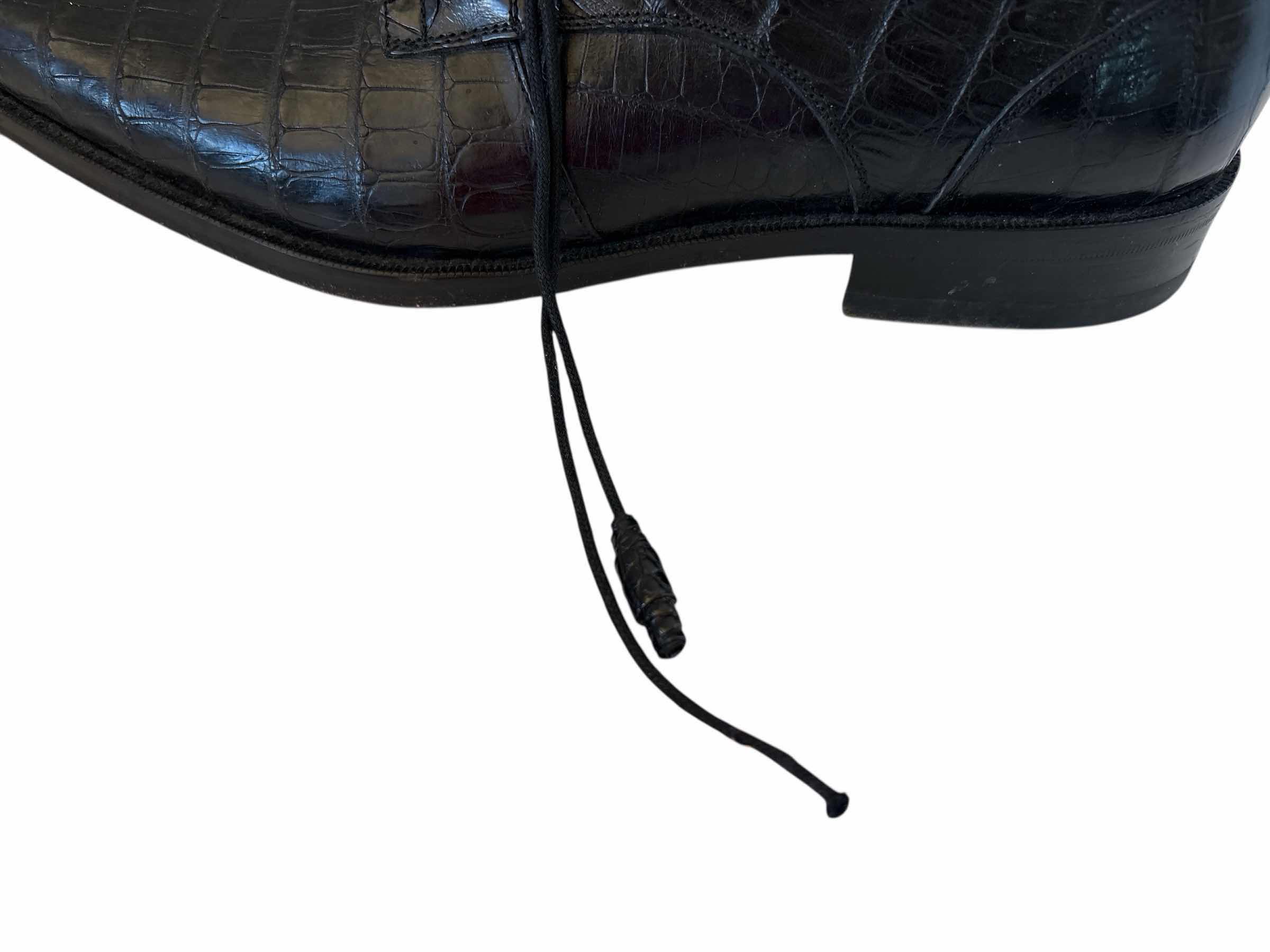 Photo 1 of MEZLAN ANDERSON CROCODILE DRESS SHOES SIZE 8 MENS