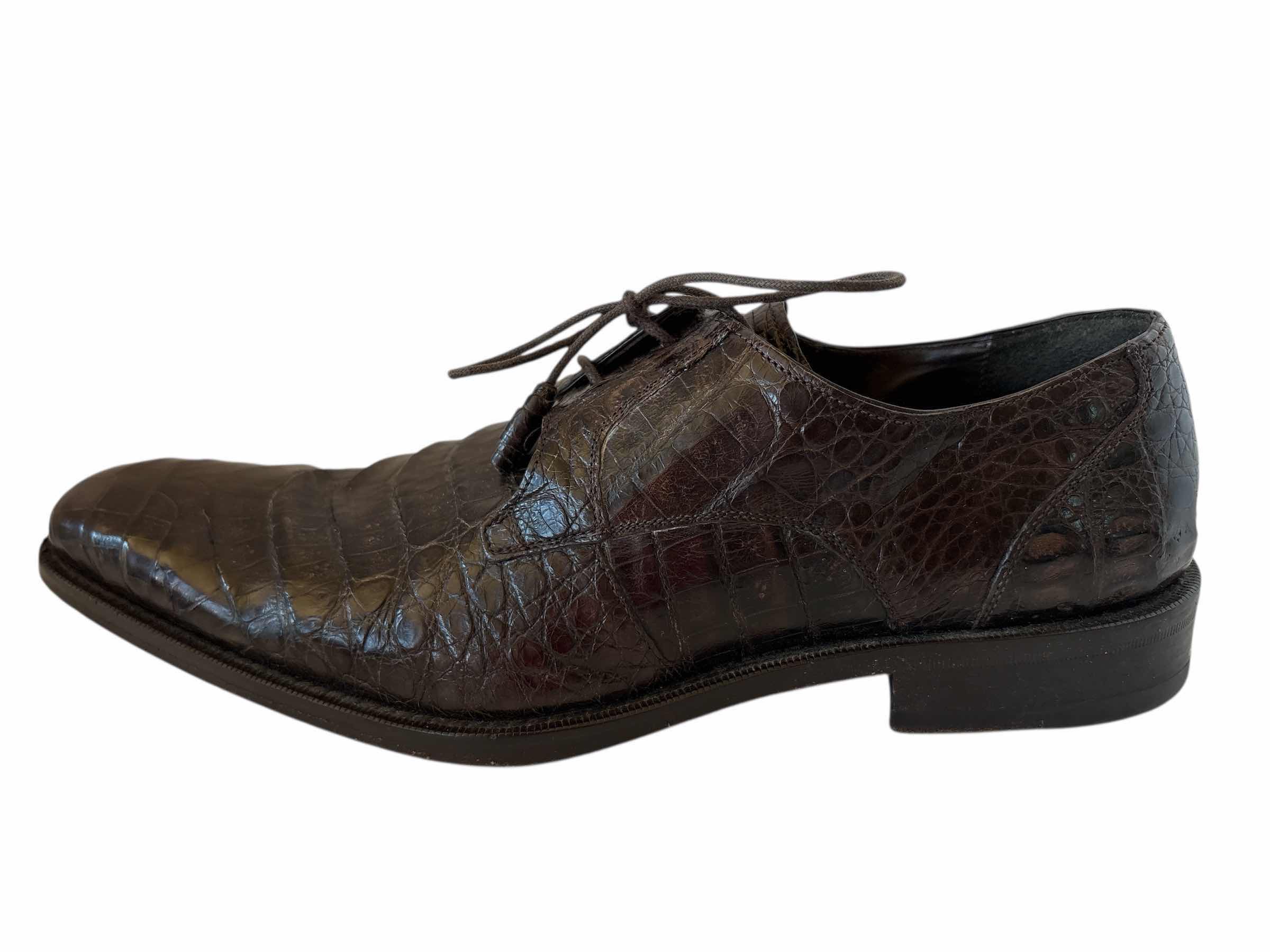 Photo 1 of MEZLAN ANDERSON CROCODILE DRESS SHOES SIZE 8 MENS