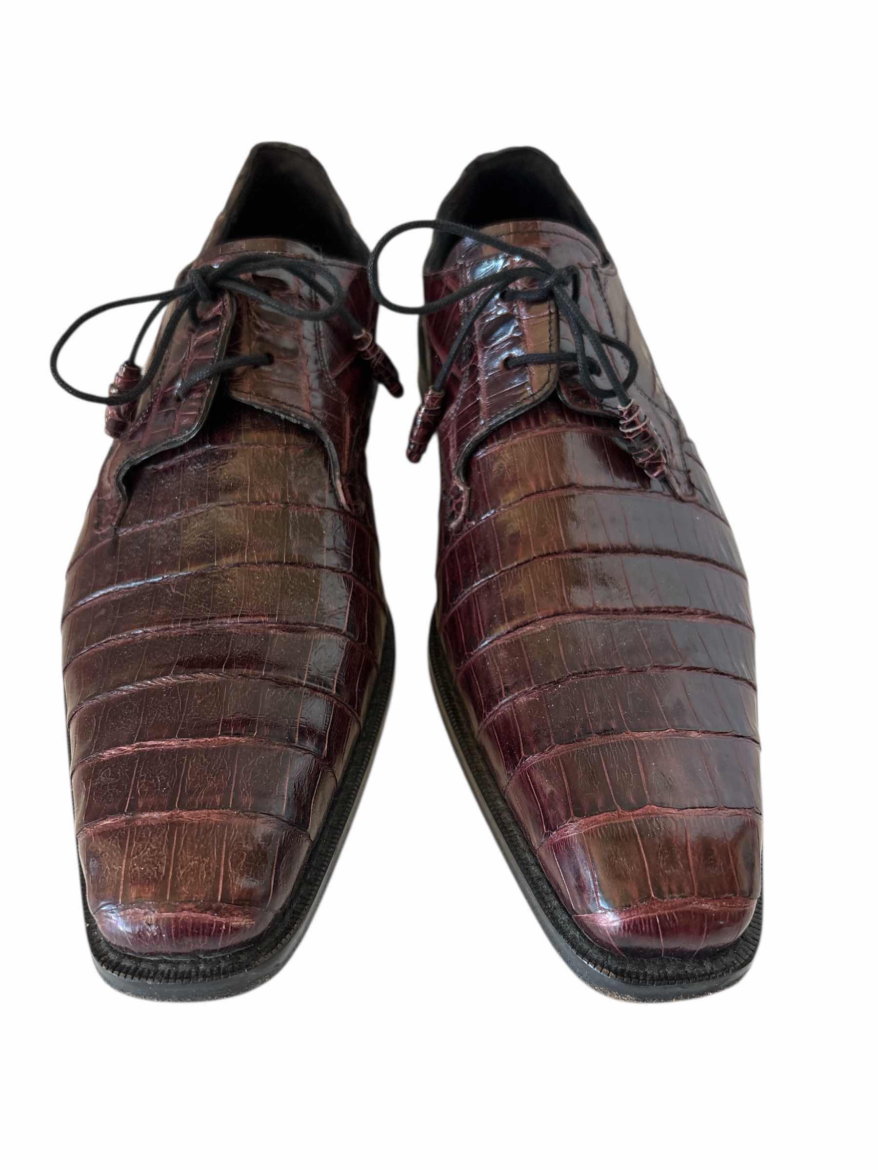 Photo 1 of MEZLAN ANDERSON CROCODILE DRESS SHOES SIZE 8 MENS