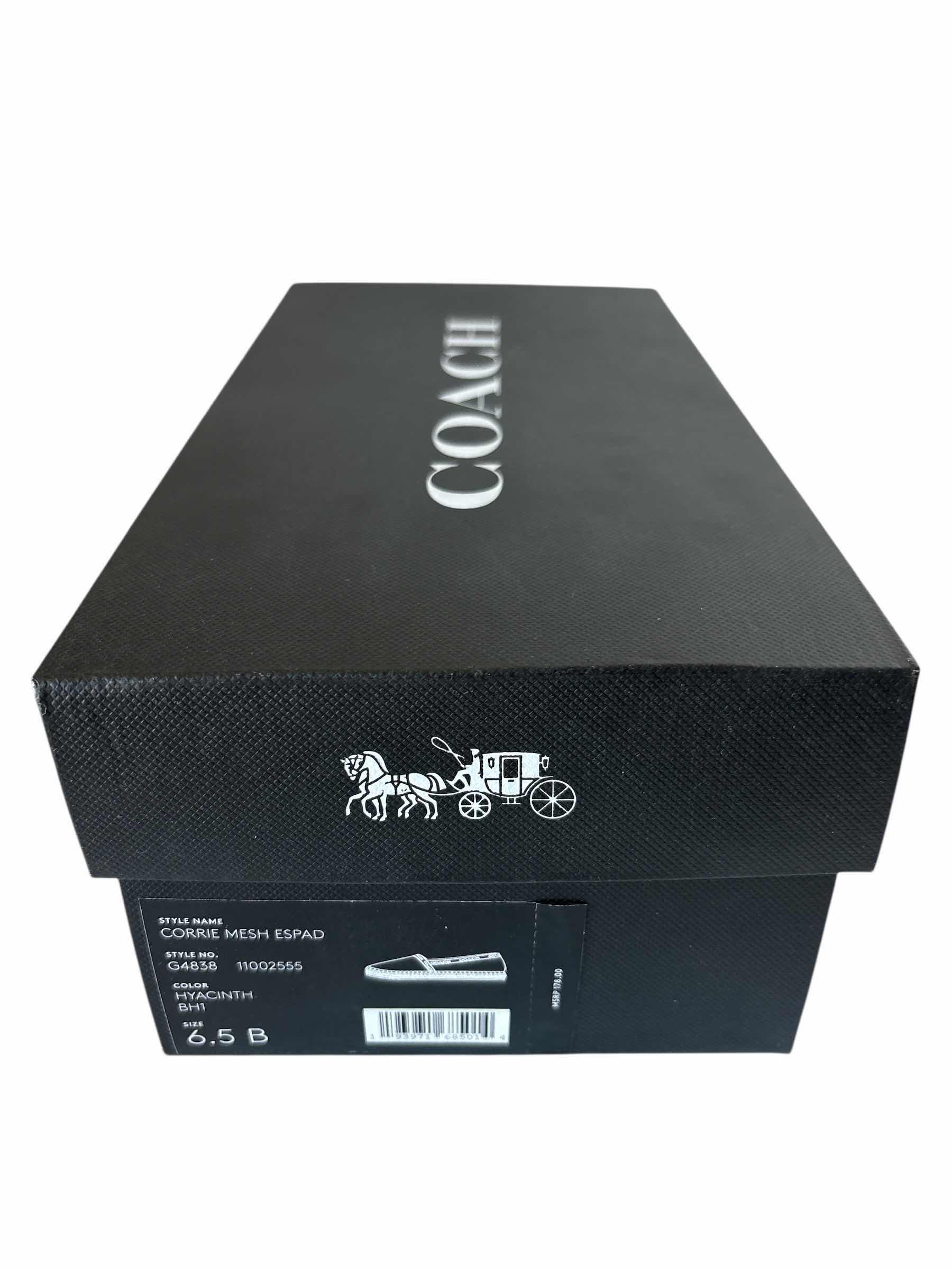 Photo 1 of COACH CORRIE ESPADRILLE SLIP ONS SIZE 6.5 WOMENS