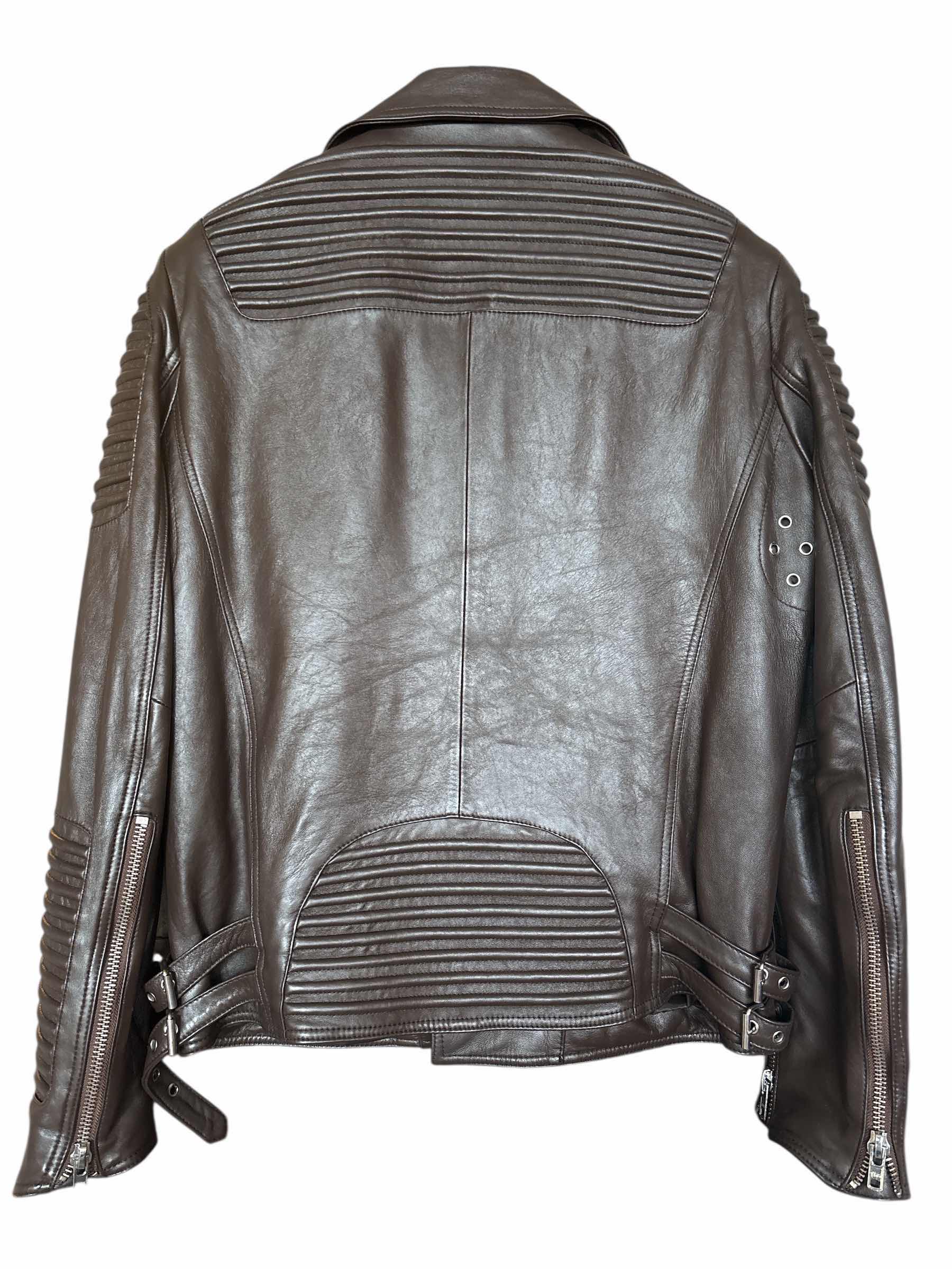 Photo 1 of MASON AND COOPER LEATHER BROWN JACKET SIZE M MENS