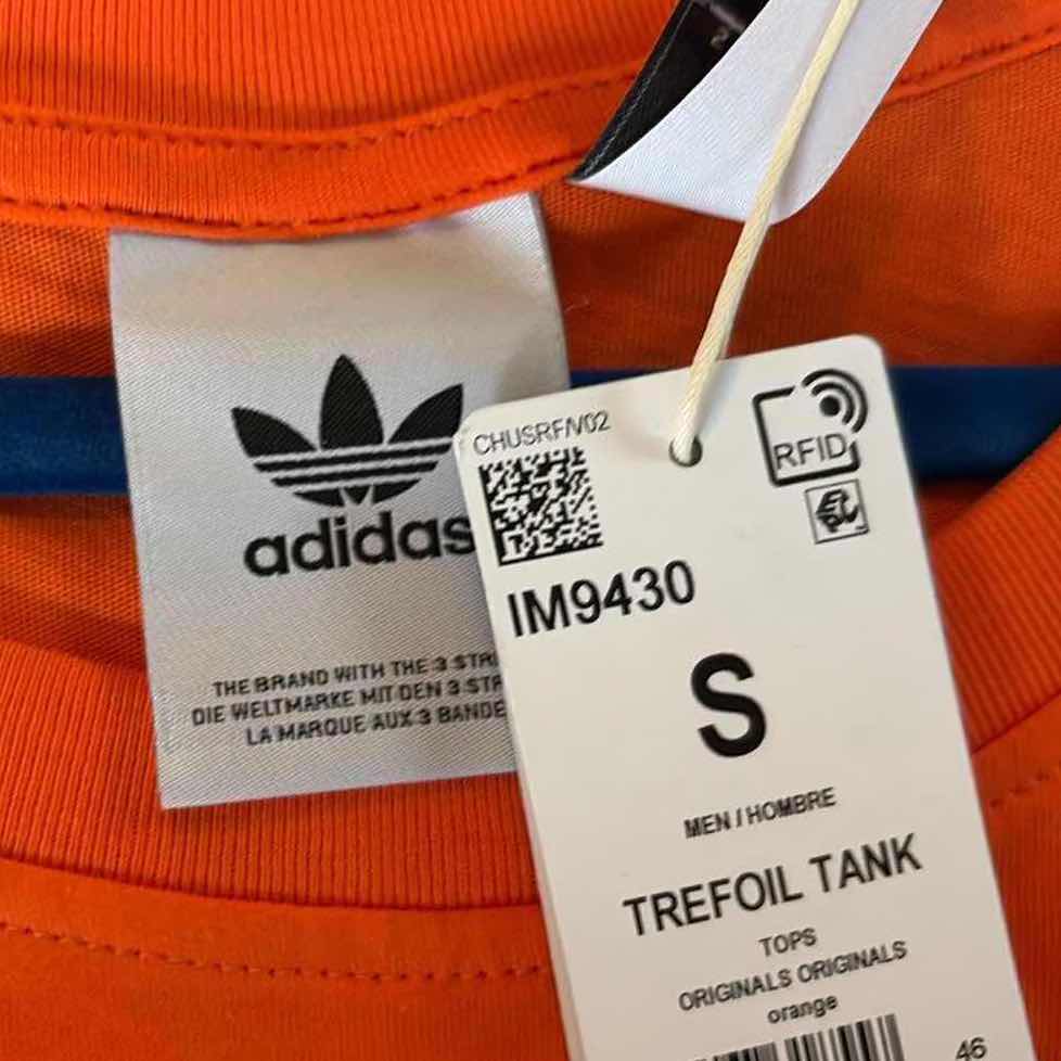 Photo 1 of ADIDAS TANK TOP FANTA ORANGE SIZE SMALL MENS