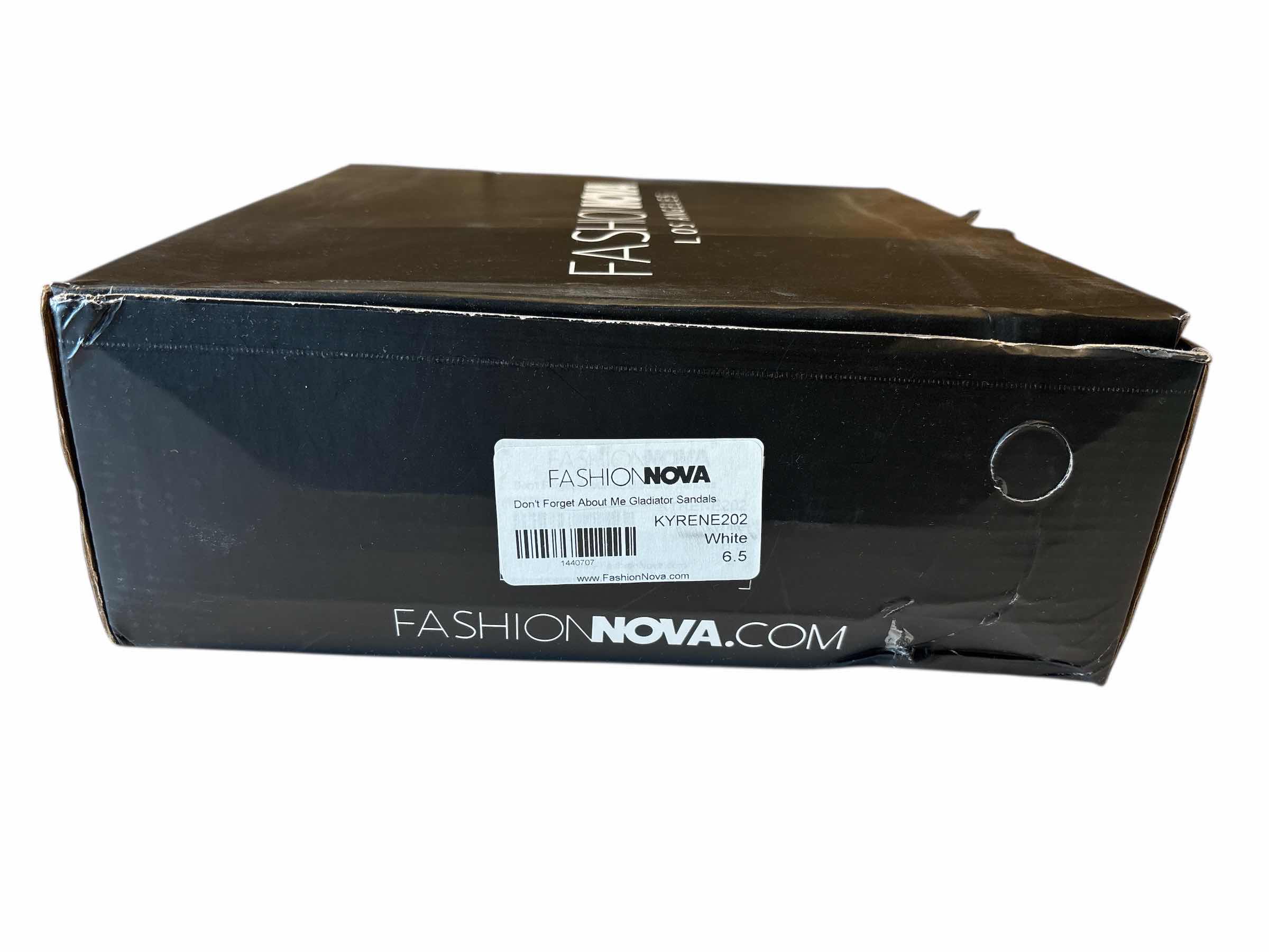 Photo 1 of NEW FASHION NOVA DONT FORGET ABOUT ME GLADIATOR SANDALS, WOMEN SIZE 6.5 WHITE