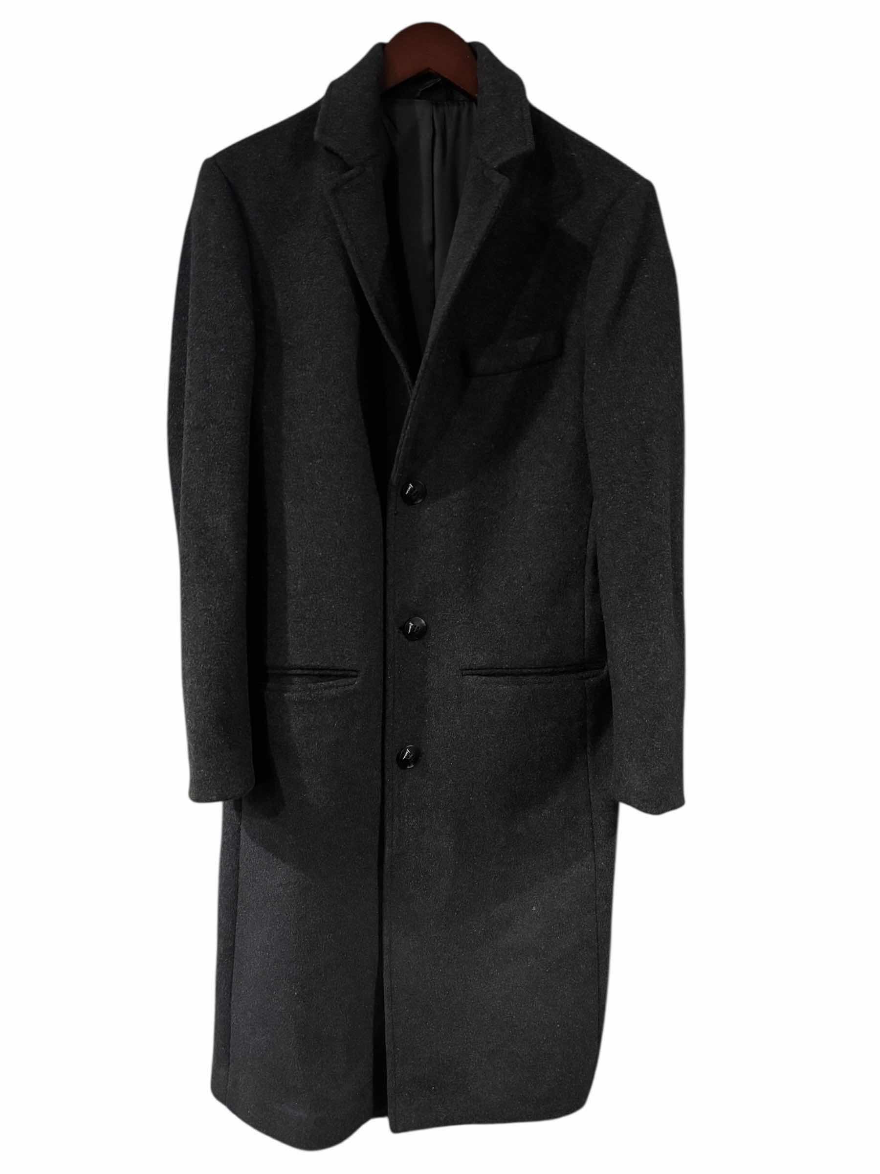 Photo 1 of ELETOP MENS WOOL TRENCH COAT, SIZE SMALL