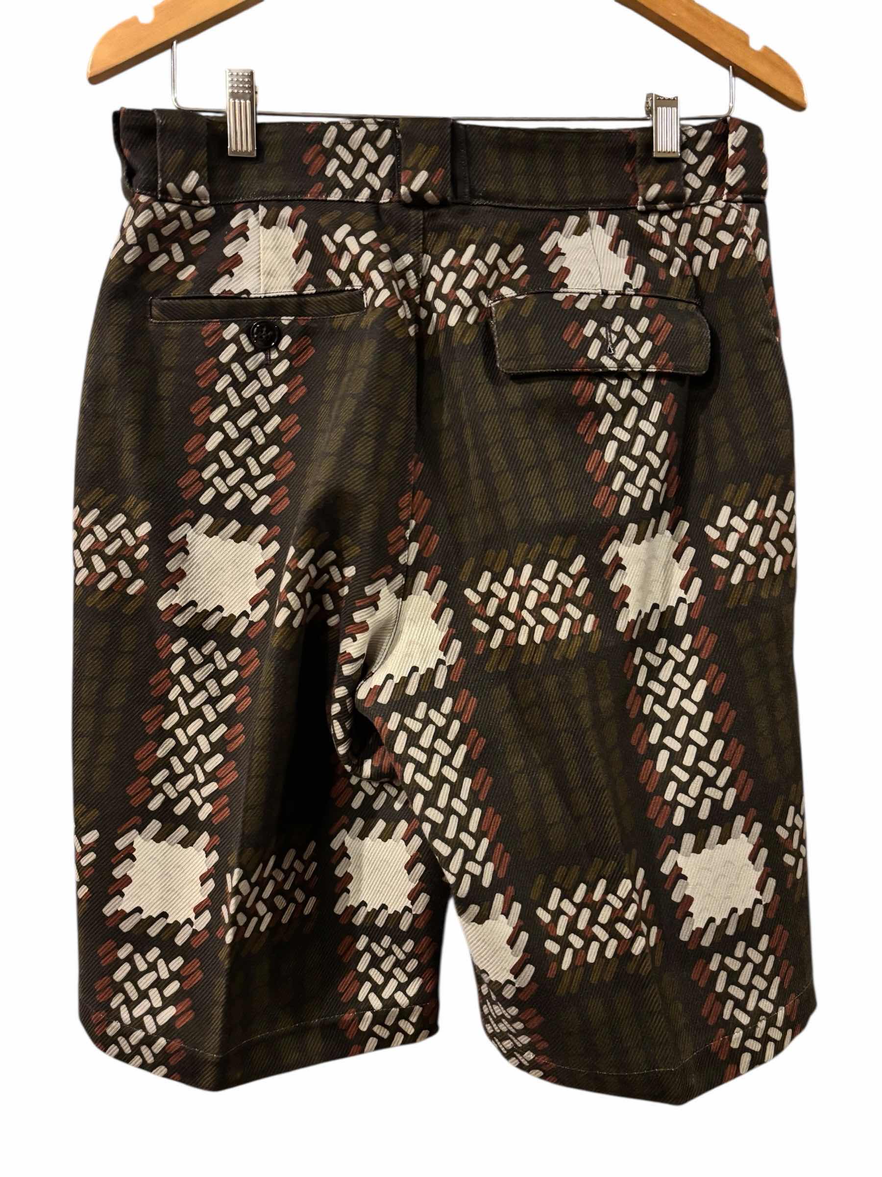 Photo 1 of COACH BROWN PLAID SHORTS MENS W 31