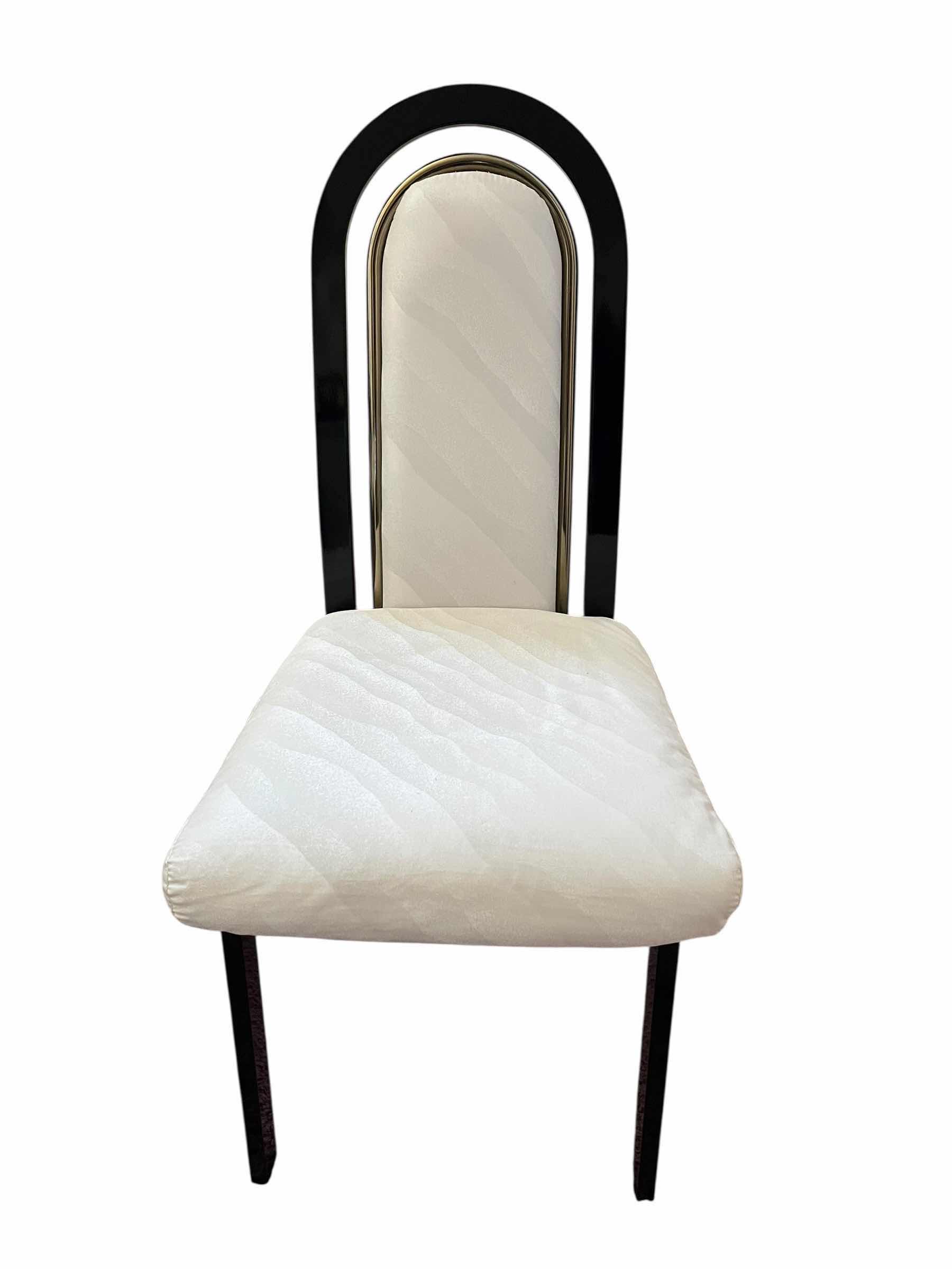 Photo 1 of CAL-STYLE FURNITURE NEO-DECO GLASS TOP TABLE & 6 CHAIR DINING SET (READ NOTES)