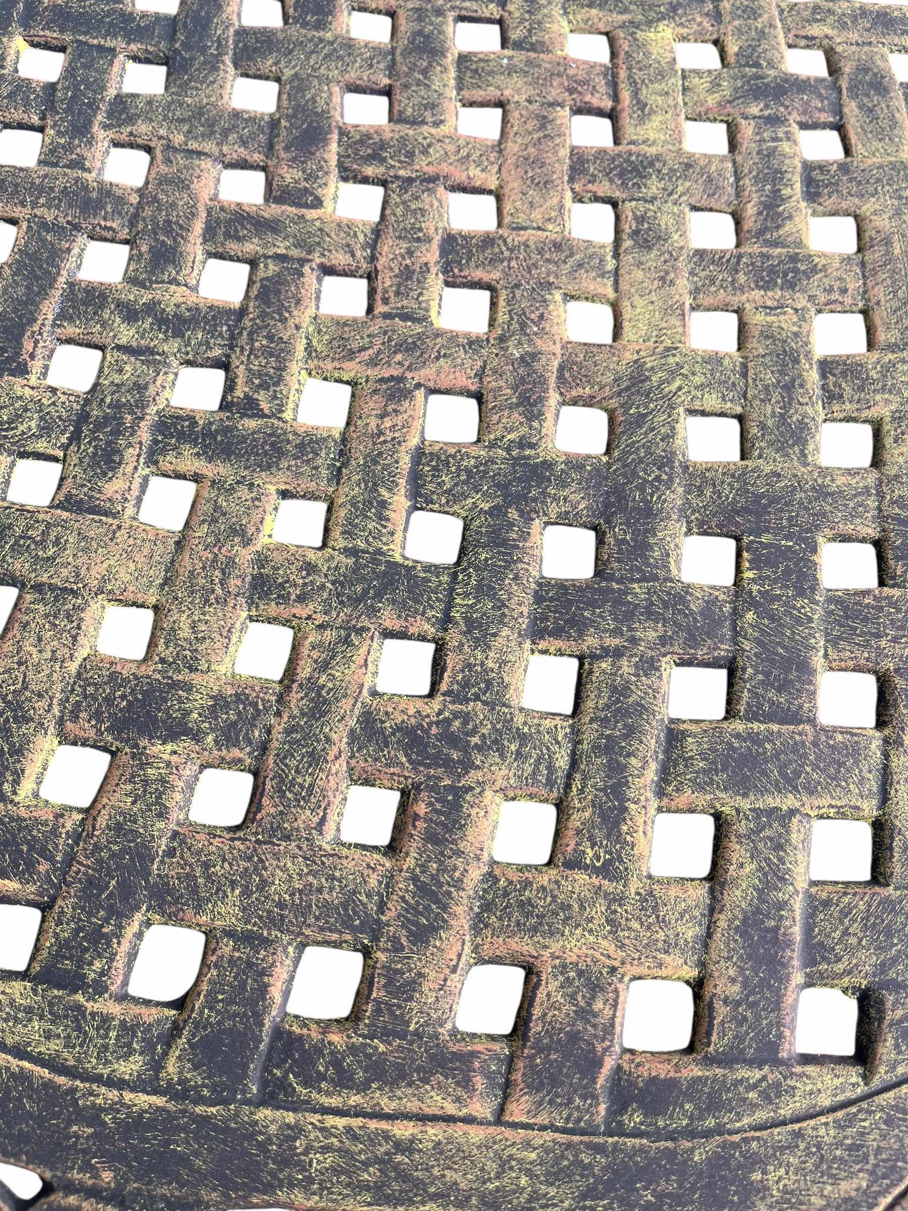 Photo 1 of AGED METAL FINISH ALUMINUM 4PC PATIO SET (READ NOTES)