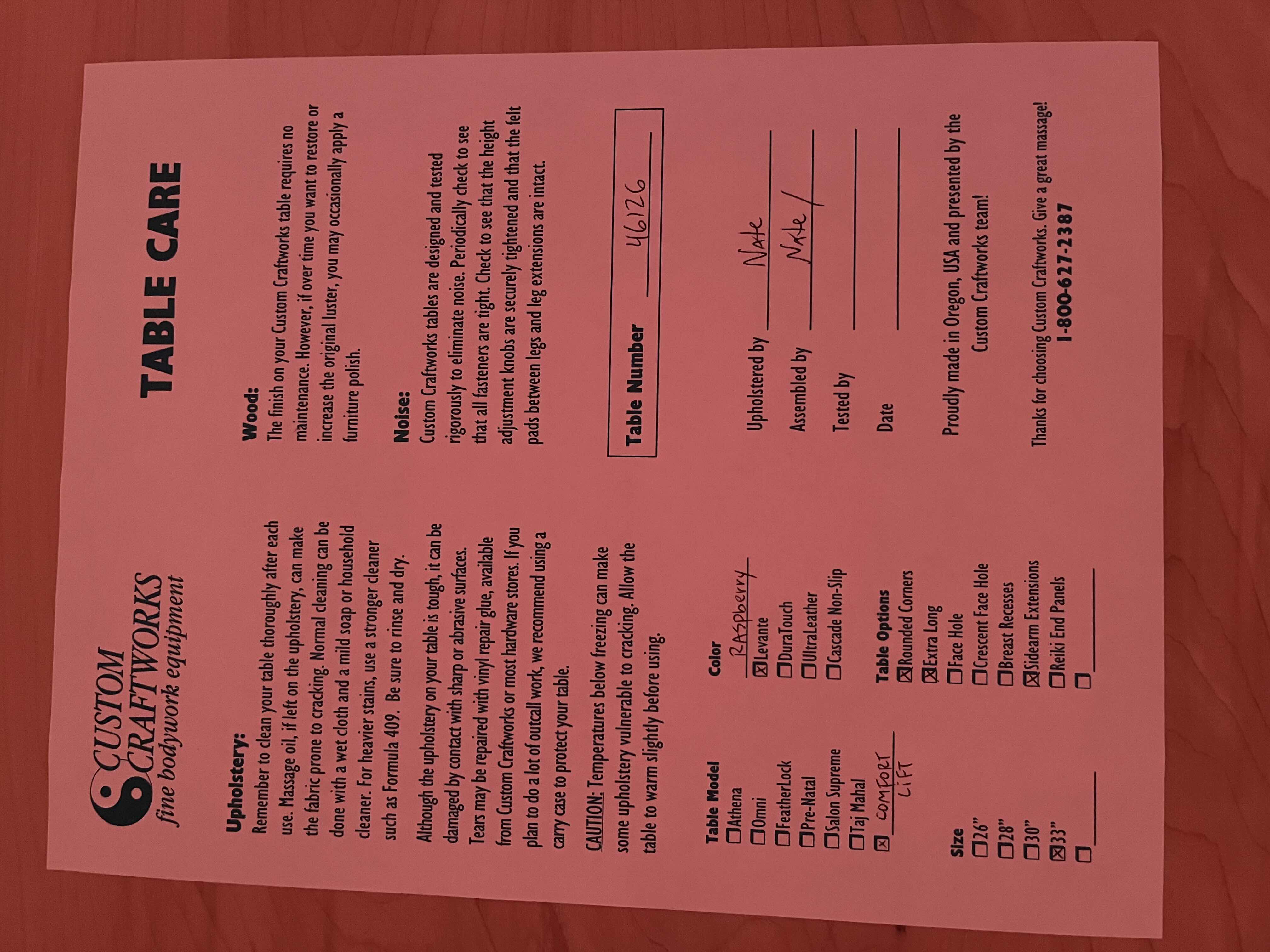 Photo 1 of CUSTOM CRAFT WORKS COMFORT LIFT ELECTRIC MASSAGE BED W FOOT PEDAL & ATTACHMENTS (8) 34” X 79” H20”-37”