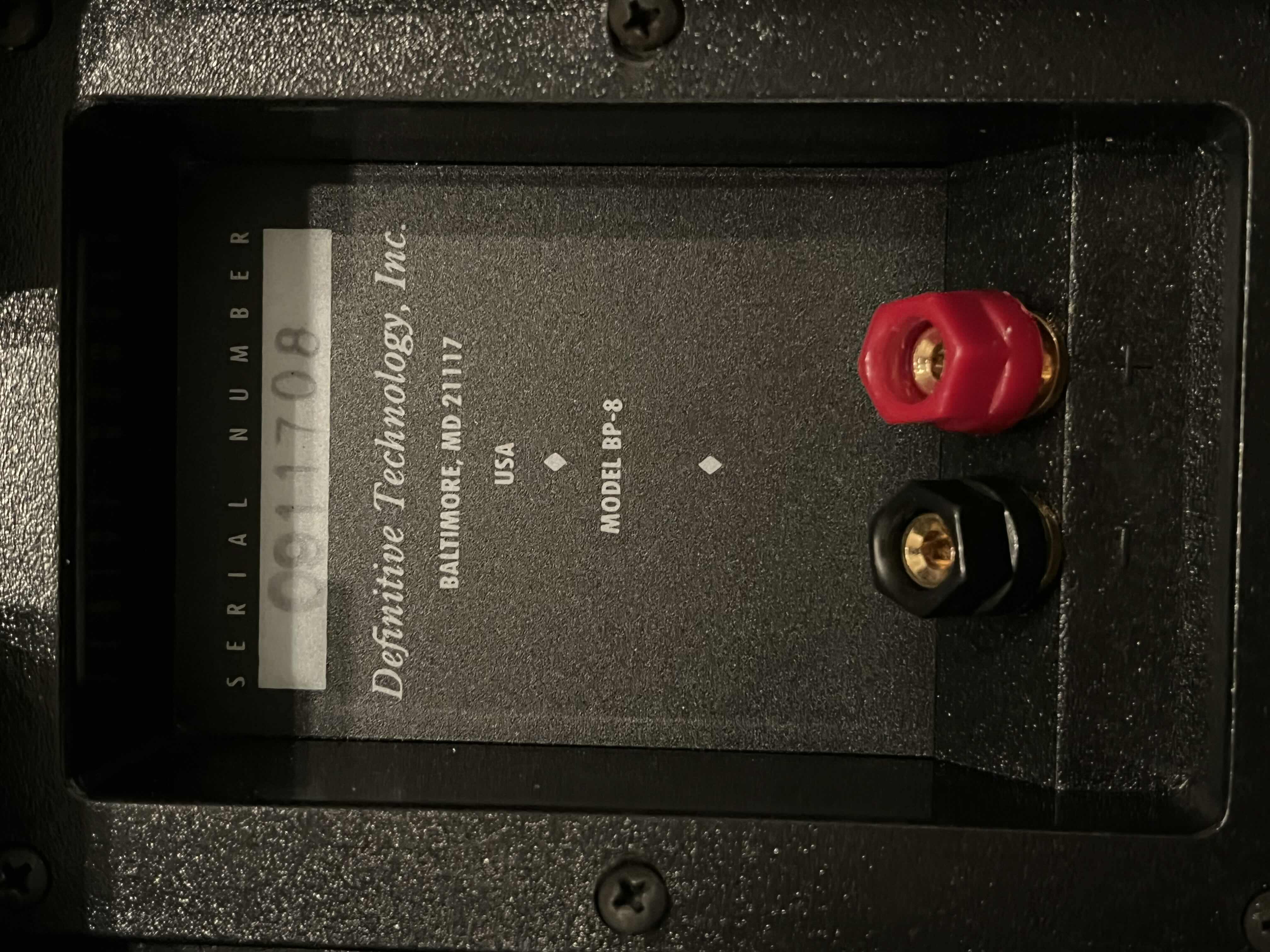 Photo 1 of DEFINITIVE TECHNOLOGIES FLOOR STANDING SPEAKERS BP-8 (2) W SPEAKER WIRES