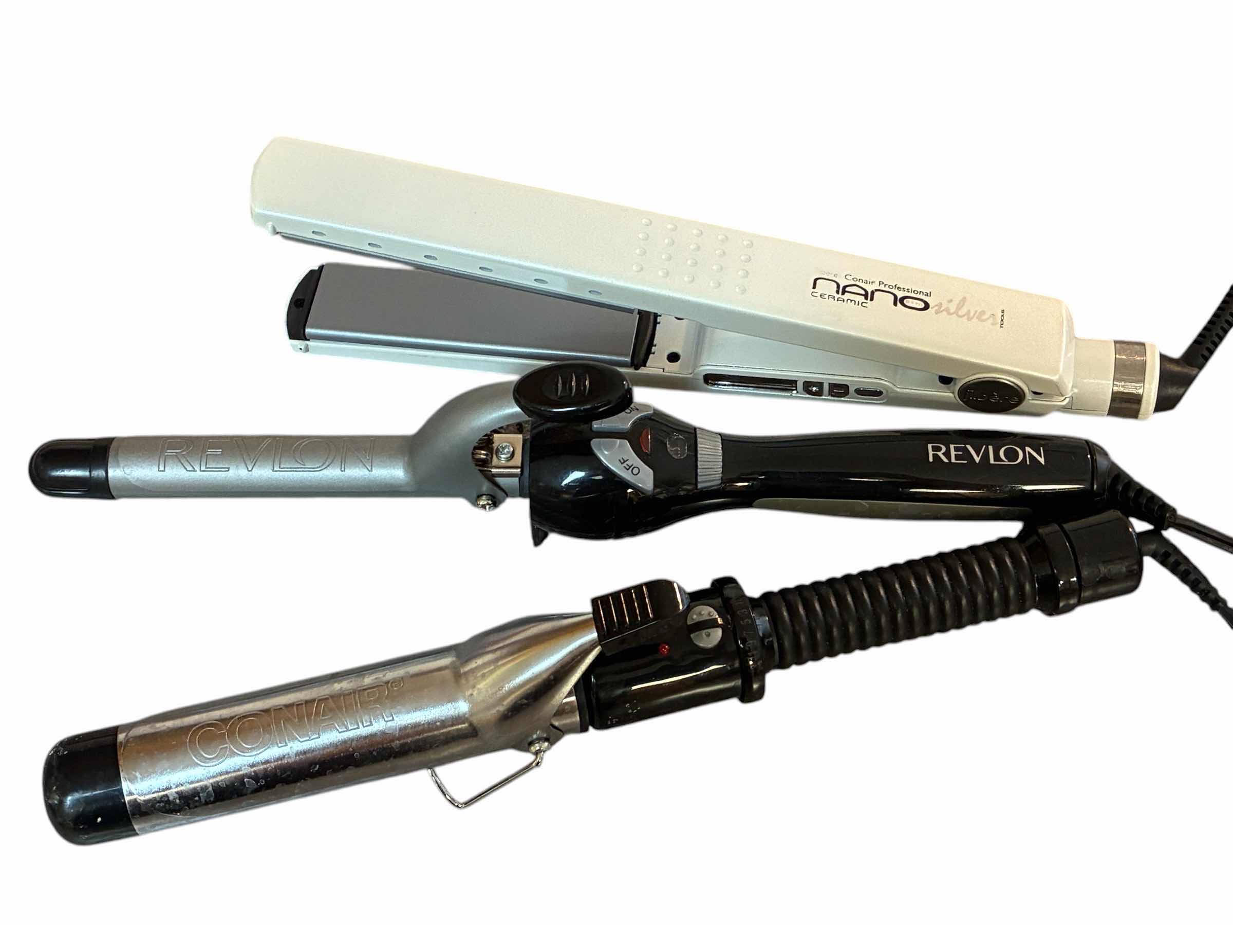 Photo 1 of CONAIR/REVLON FLAT IRON & CURLING IRONS W CONAIR INFINITI PRO BLOW DRYER