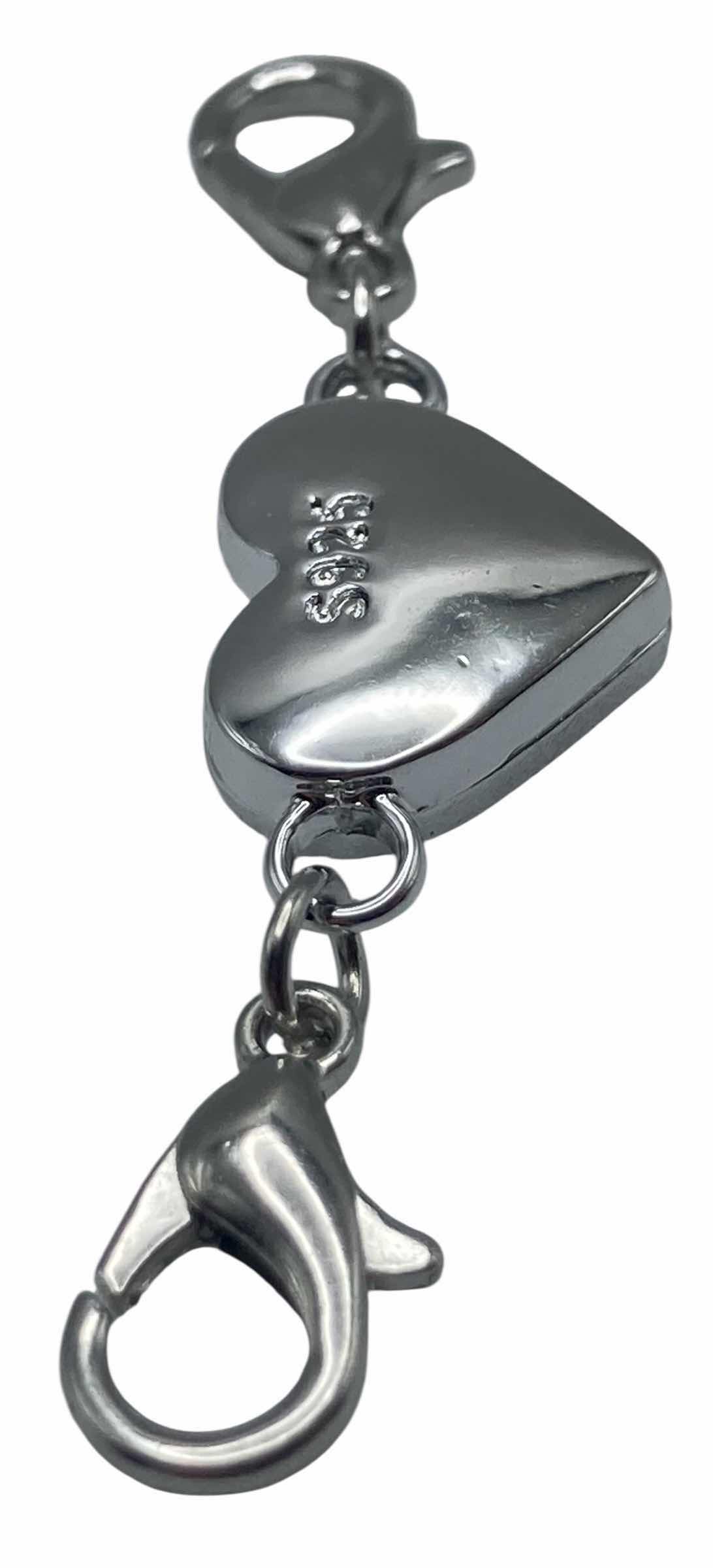 Photo 1 of HEART STERLING SILVER BRACELET PENDANTS (8) .375” 29.8G (READ NOTES) $40