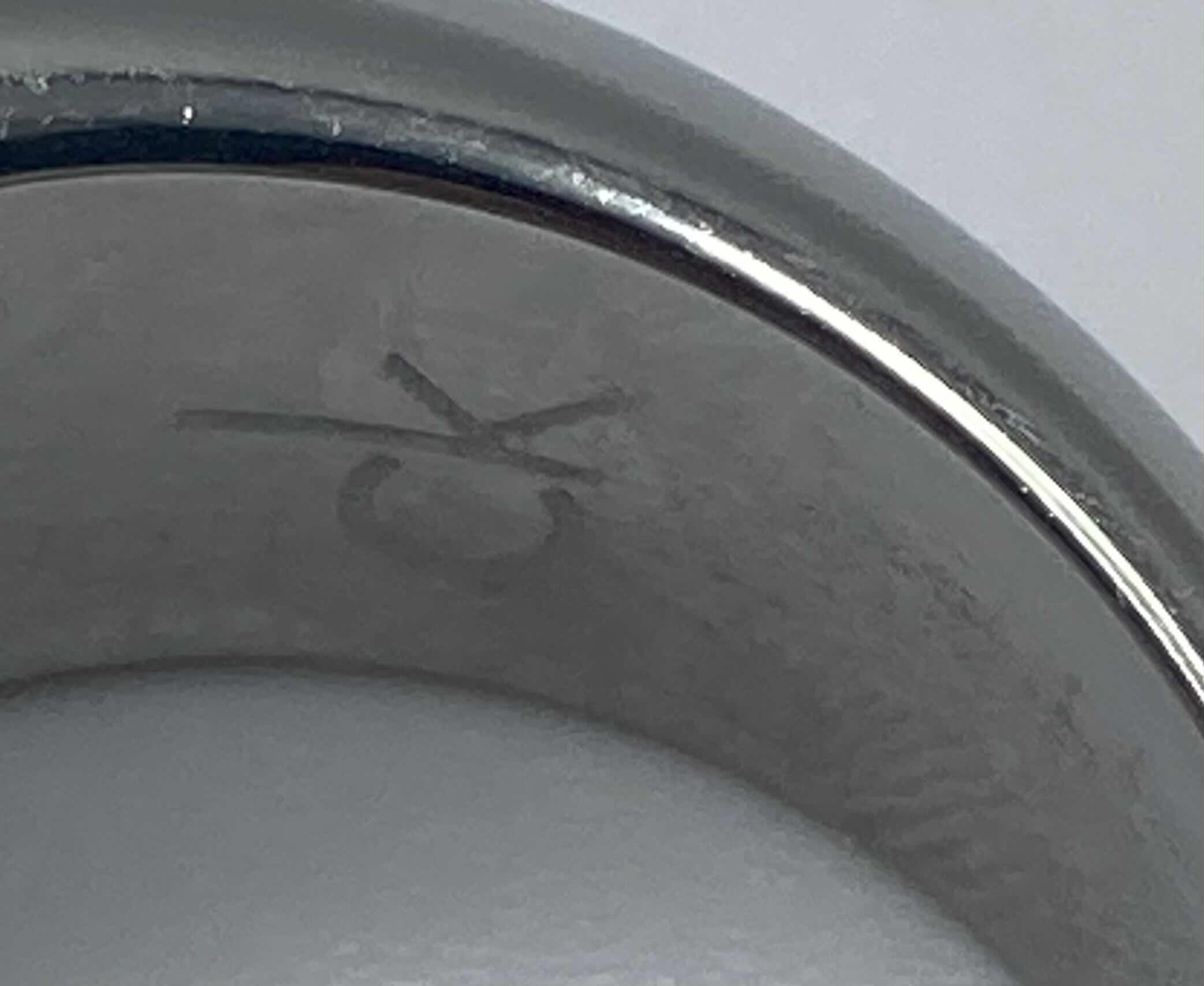 Photo 1 of CALVIN KLEIN ELLIPSE STAINLESS STEEL PEARLESCENT ACRYLIC RING SIZE 9 (READ NOTES) $95