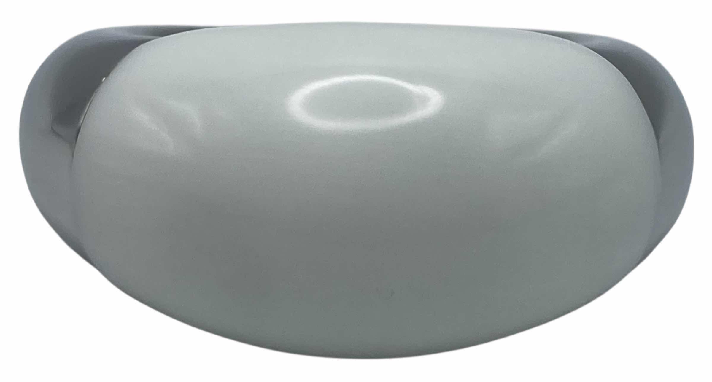 Photo 1 of CALVIN KLEIN ELLIPSE STAINLESS STEEL WHITE ACRYLIC RING SIZE 9-9.25 (READ NOTES) $95