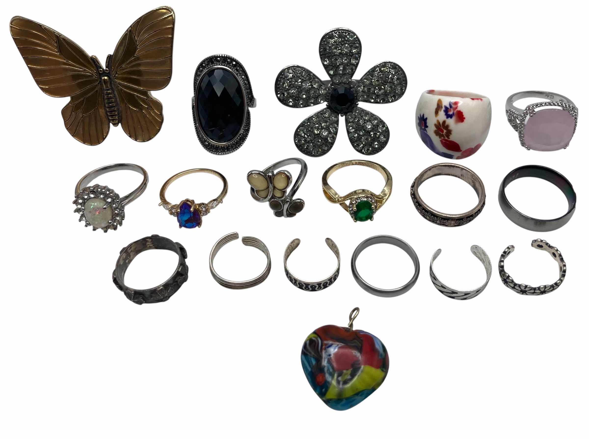 Photo 1 of FASHION RINGS VARIOUS STYLES AND SIZES 3.25-9.75 (17) W NECKLACE PENDANT & BRACELET