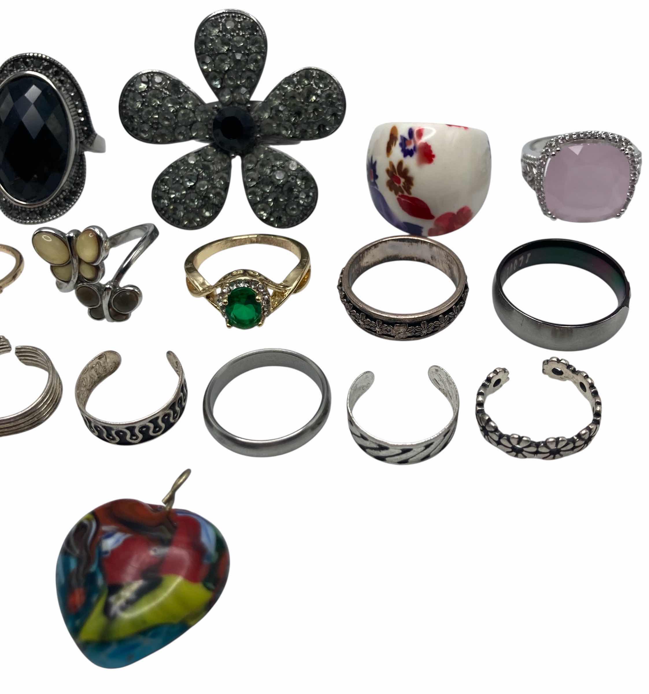 Photo 1 of FASHION RINGS VARIOUS STYLES AND SIZES 3.25-9.75 (17) W NECKLACE PENDANT & BRACELET