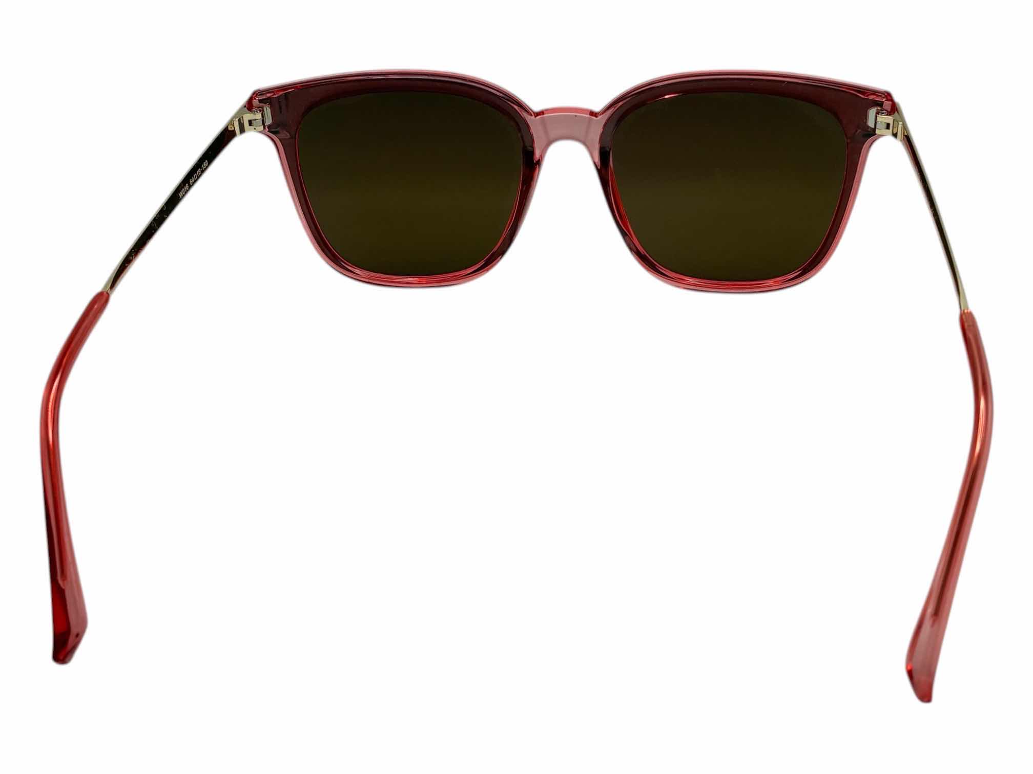 Photo 1 of DUCO MIRRORED PINK & GOLD SUNGLASSES W CASE & BOX