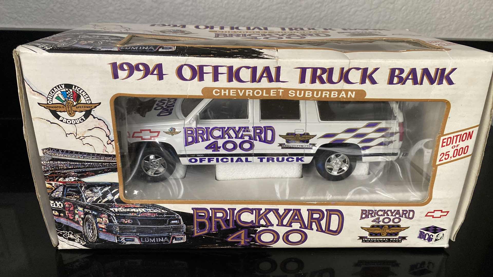 Photo 1 of VINTAGE 1994 BRICKYARD 400 LIMITED EDITION INAUGURAL RACE OFFICIAL TRUCK BANK CHEVROLET SUBURBAN