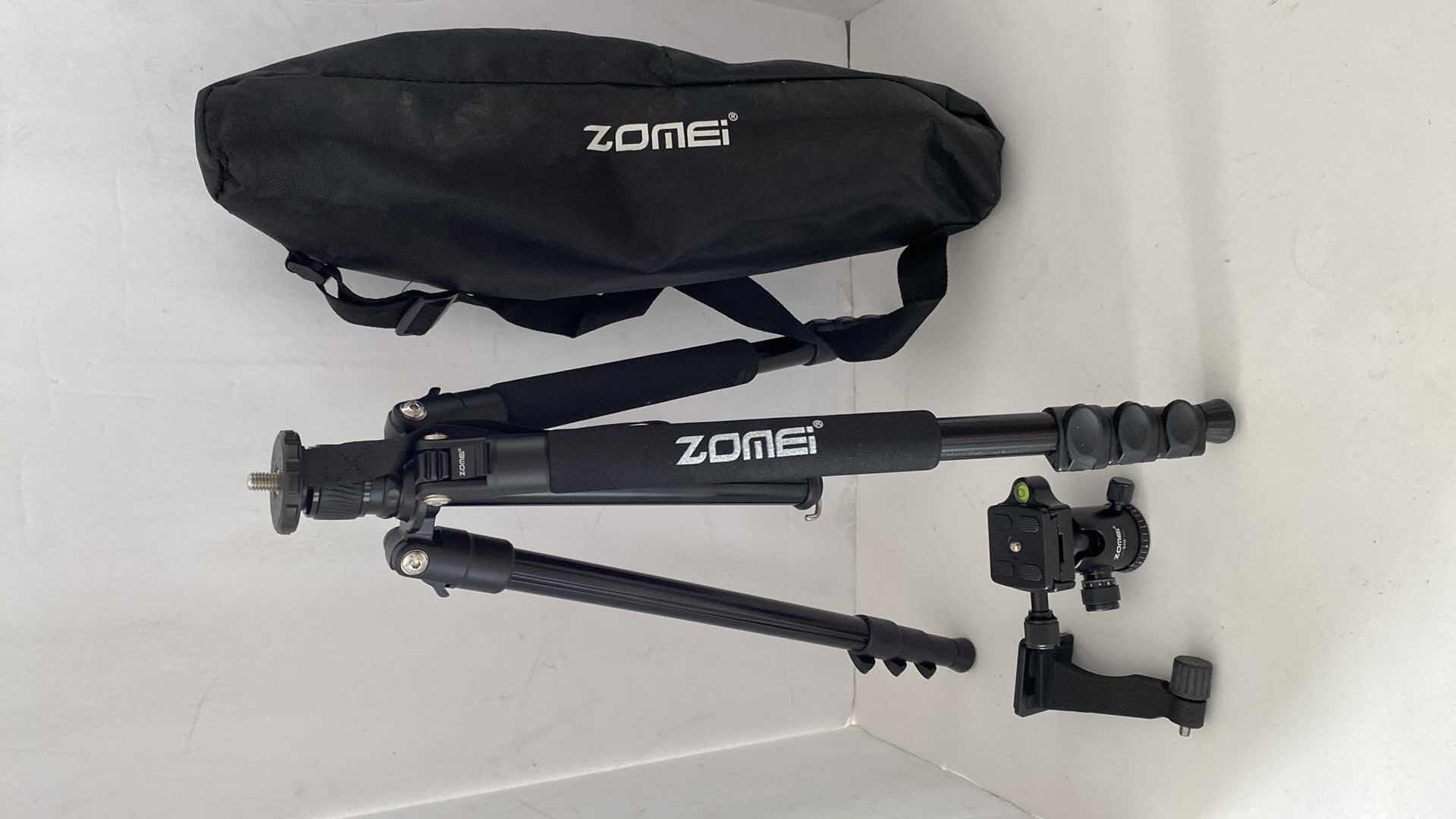 Photo 1 of ZOMEI ADJUSTABLE CAMERA TRIPOD WITH CASE