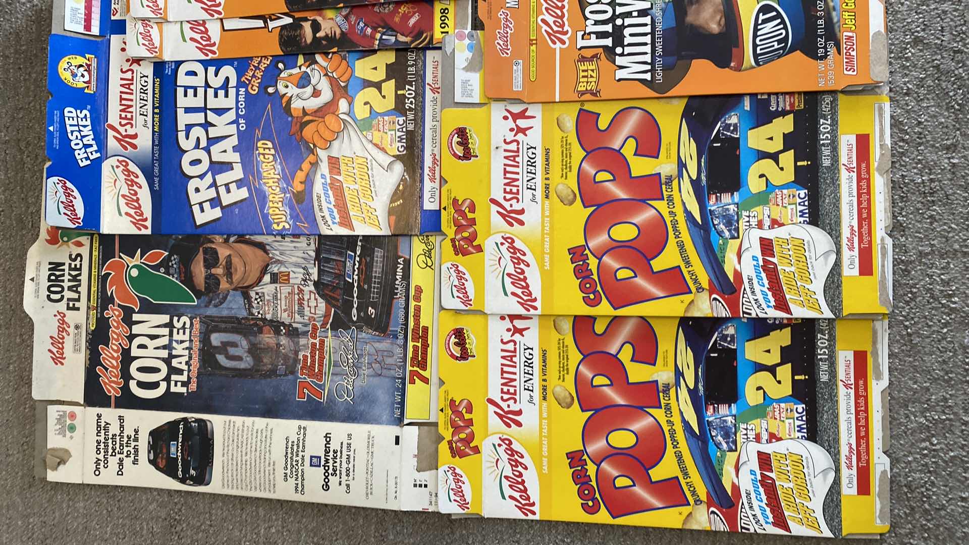Photo 2 of VINTAGE CEREAL BOXES JEFF GORDON AND MORE