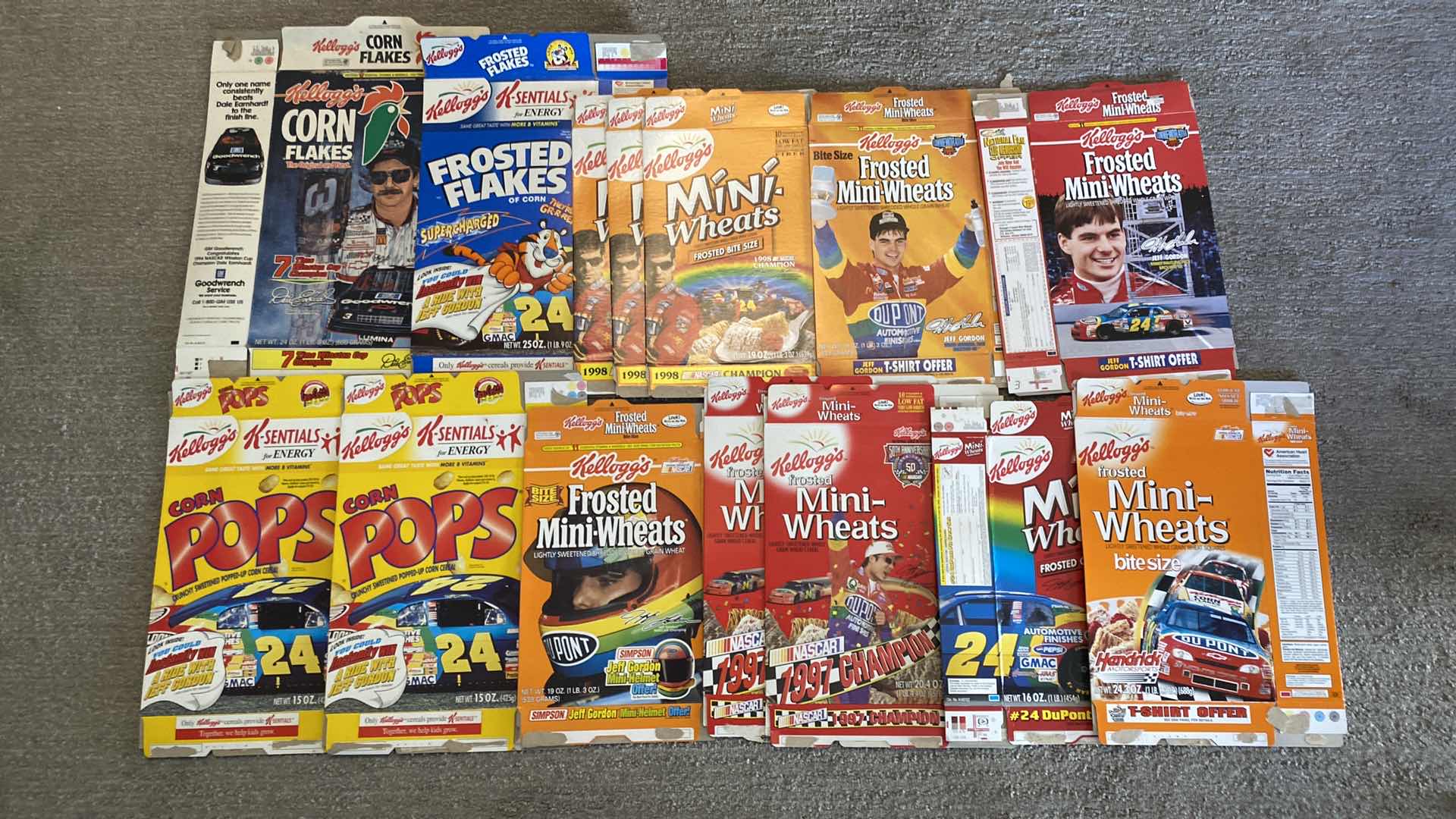 Photo 1 of VINTAGE CEREAL BOXES JEFF GORDON AND MORE