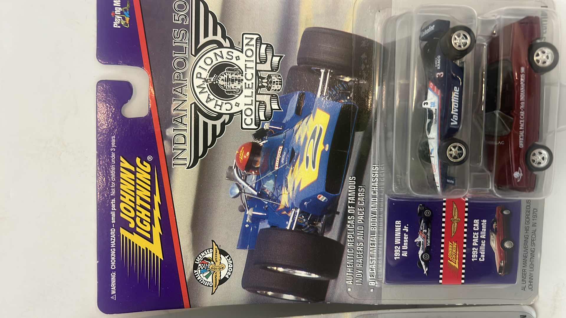 Photo 2 of 3 - 2 PACK JOHNNY LIGHTNING INDIANAPOLIS 500 CHAMPIONS COLLECTIBLES