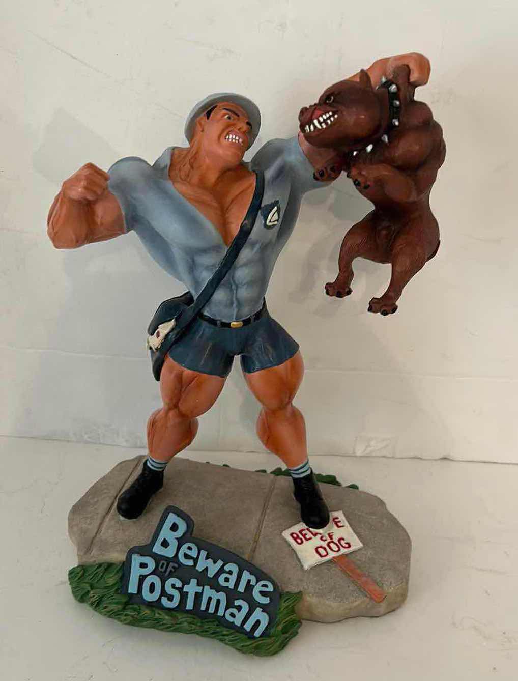 Photo 1 of BEWARE OF POSTMAN STATUE H10.5”