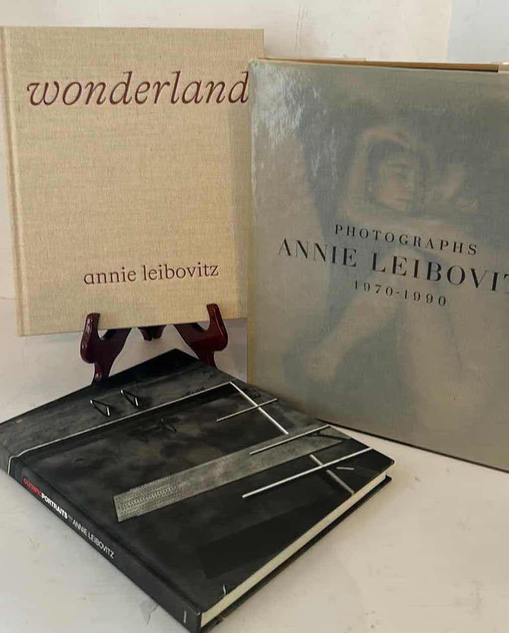 Photo 1 of 3 HARDCOVER COFFEE TABLE BOOKS, 1 AUTOGRAPHED- ANNIE LEIBOVITZ