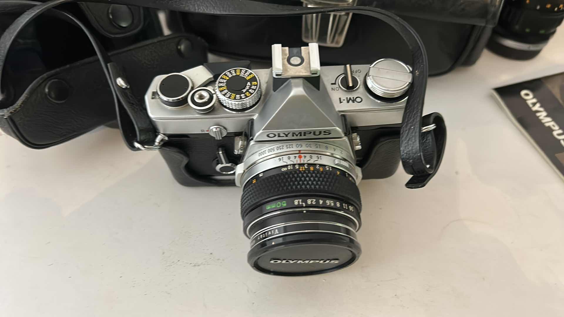 Photo 6 of VINTAGE OLYMPUS CAMERA, CASE, LENSES AND ACCESSORIES