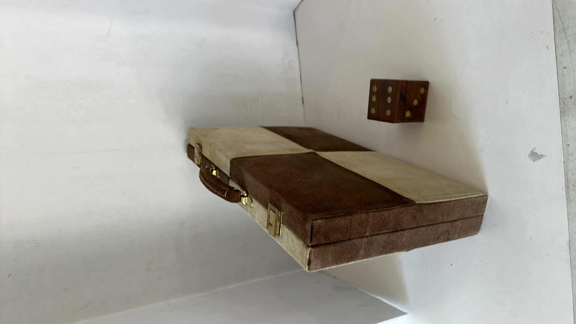 Photo 3 of BACKGAMMON CASE AND BOX OF WOOD DICE