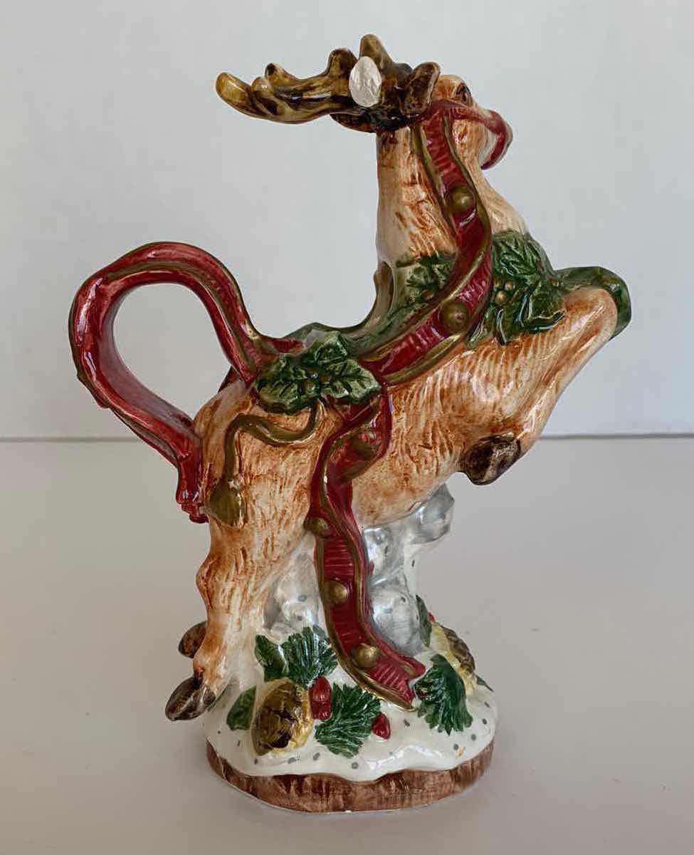 Photo 3 of FITZ & FLOYD REINDEER CREAMER 1993