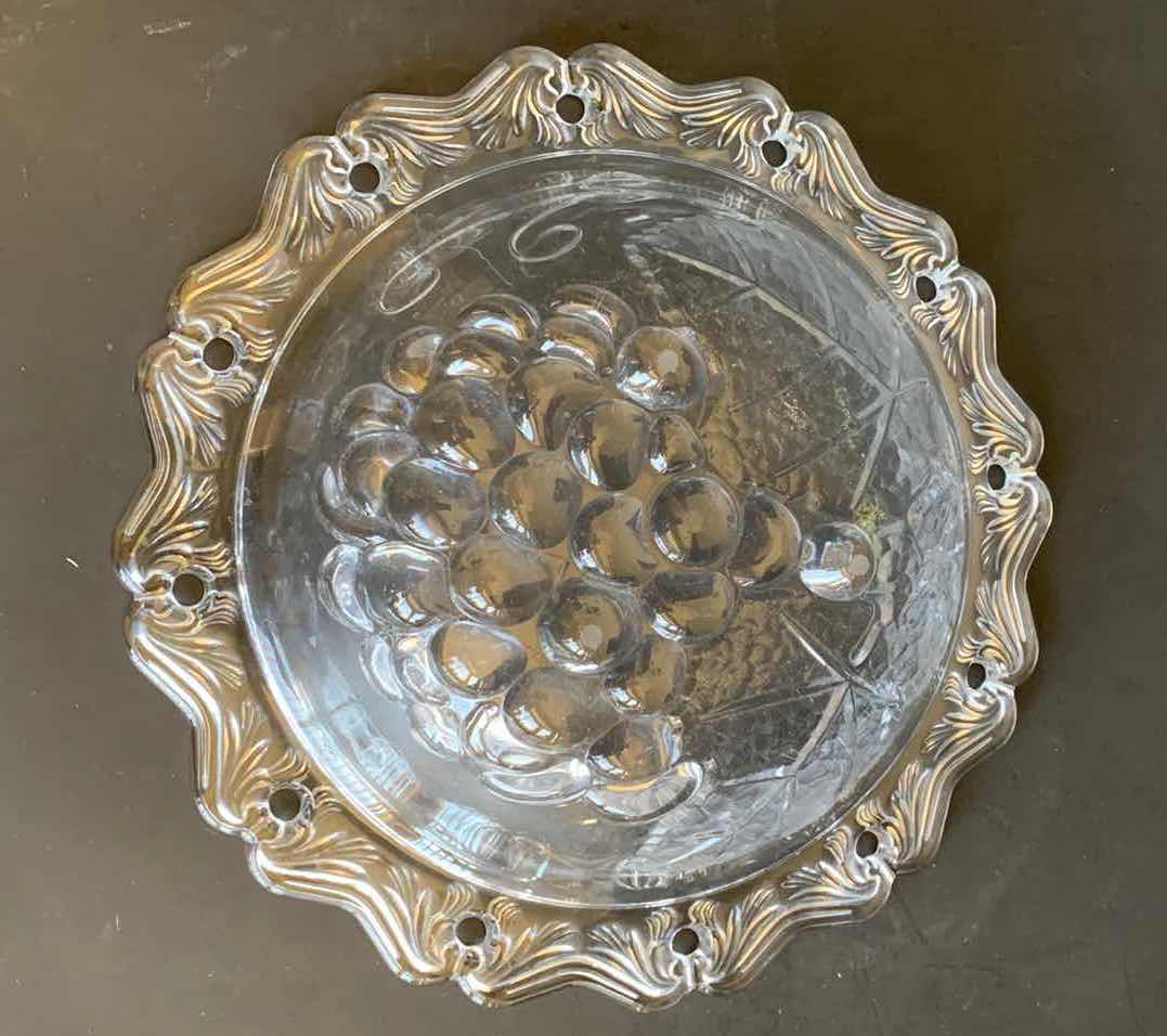 Photo 2 of SAVOIR VIVRE CRYSTAL GRAPE SERVING BOWL 8.5"