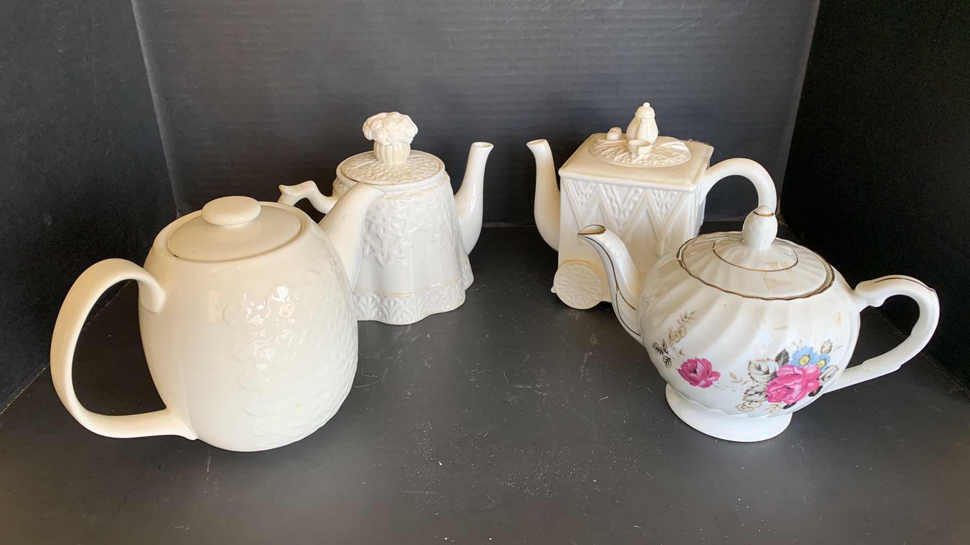 Photo 1 of 4-VINTAGE PORCELAIN TEAPOTS