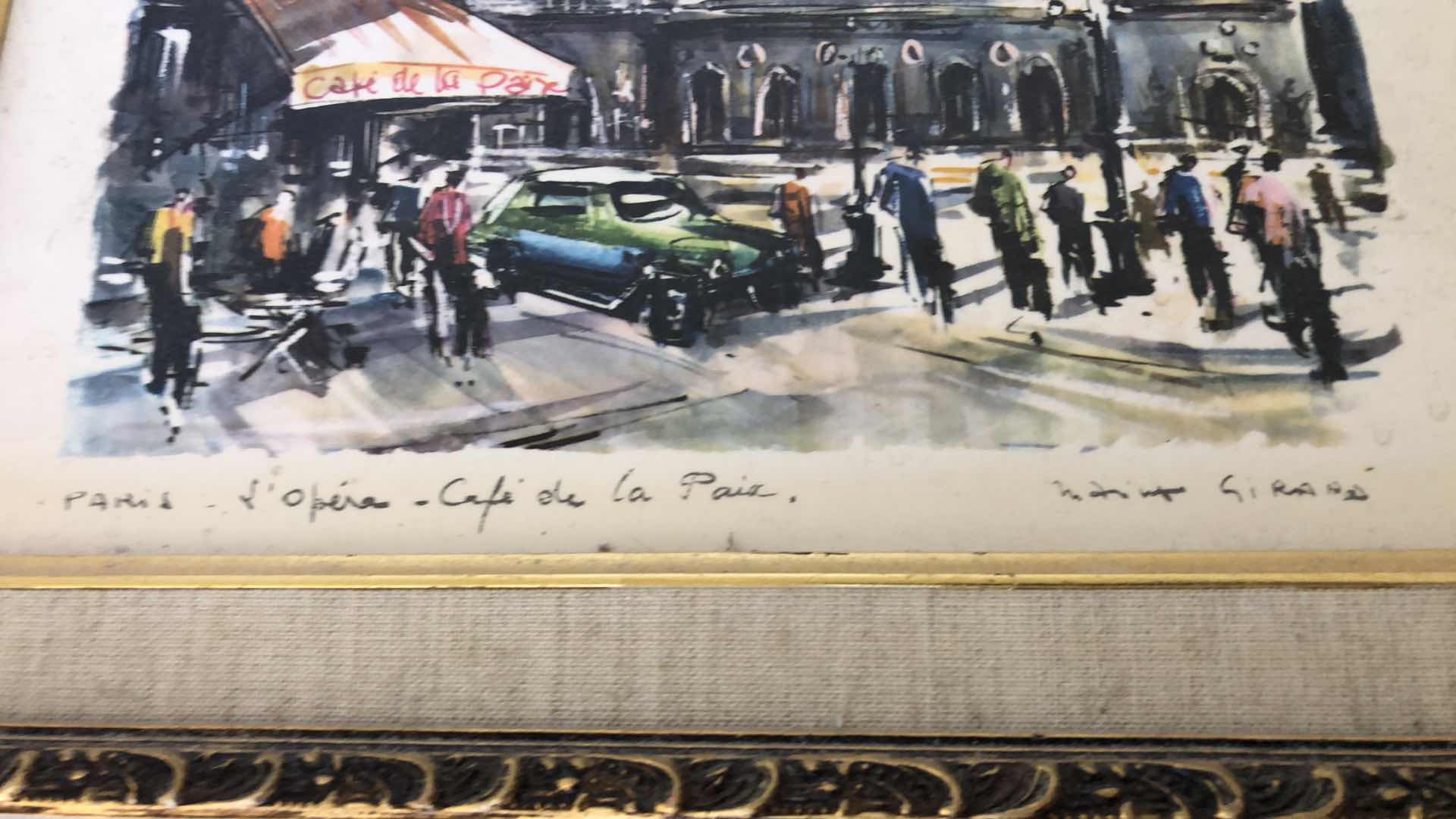 Photo 2 of PARIS CAFÉ PRINT 15” X 12”