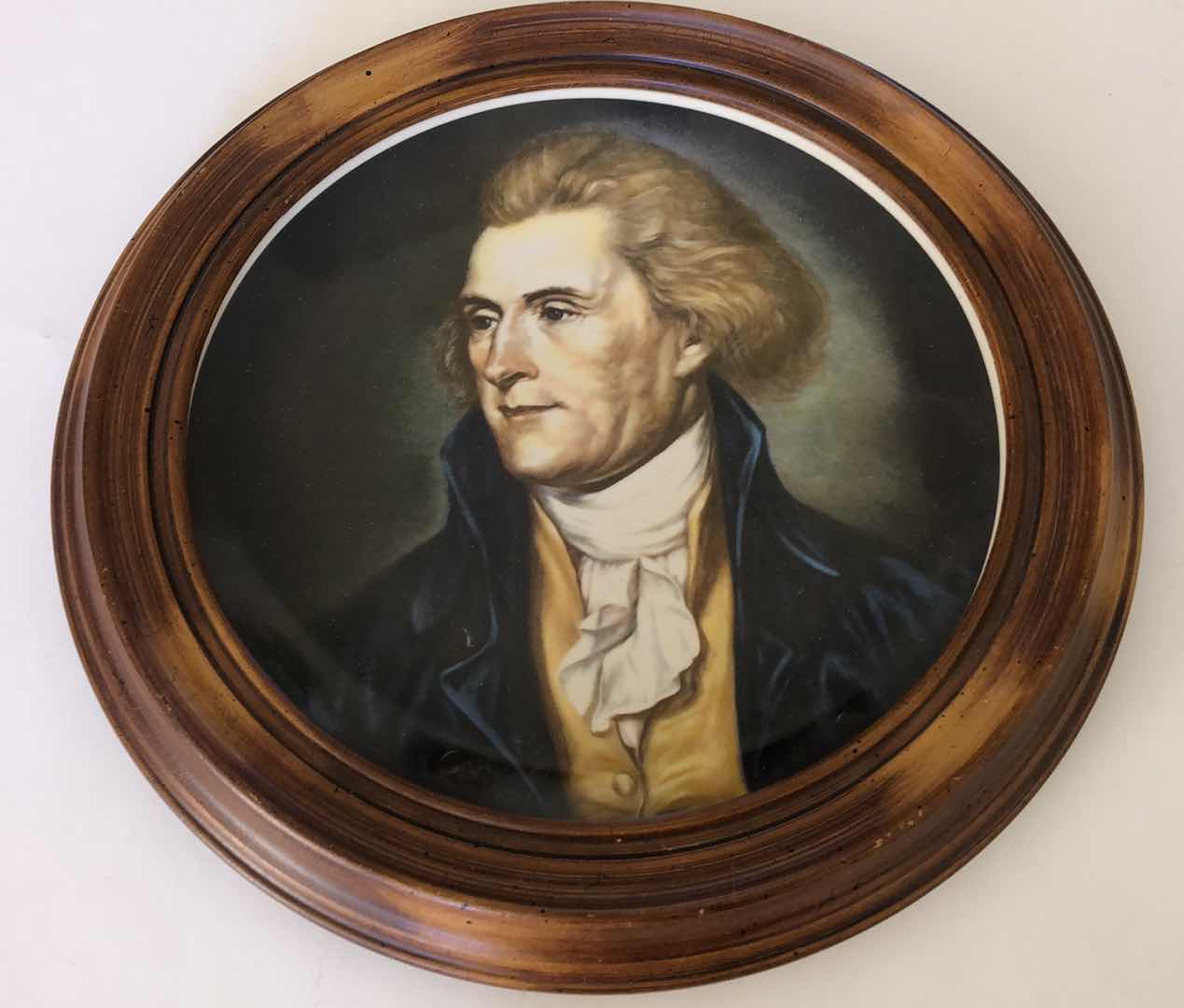 Photo 1 of PRESIDENT THOMAS JEFFERSON COMMERATIVE PLATE BY FRANCISCAN MASTERPIECE