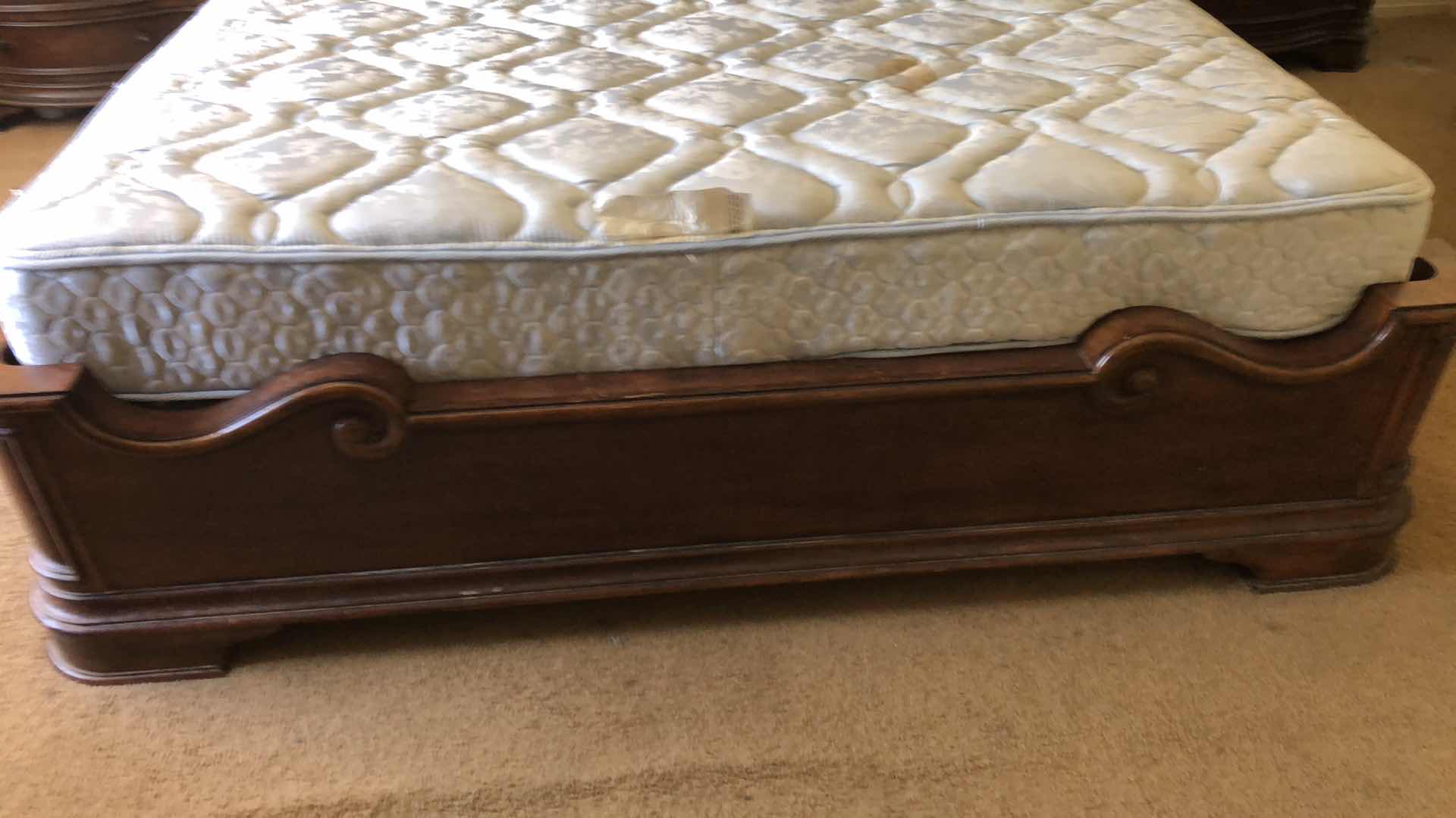 Photo 5 of MAHOGANY KING BED FRAME (MATTRESS NOT INCLUDED)