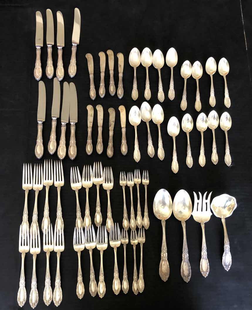 Photo 1 of 59PCS-TOWLE STERLING SILVER FLATWARE SET 