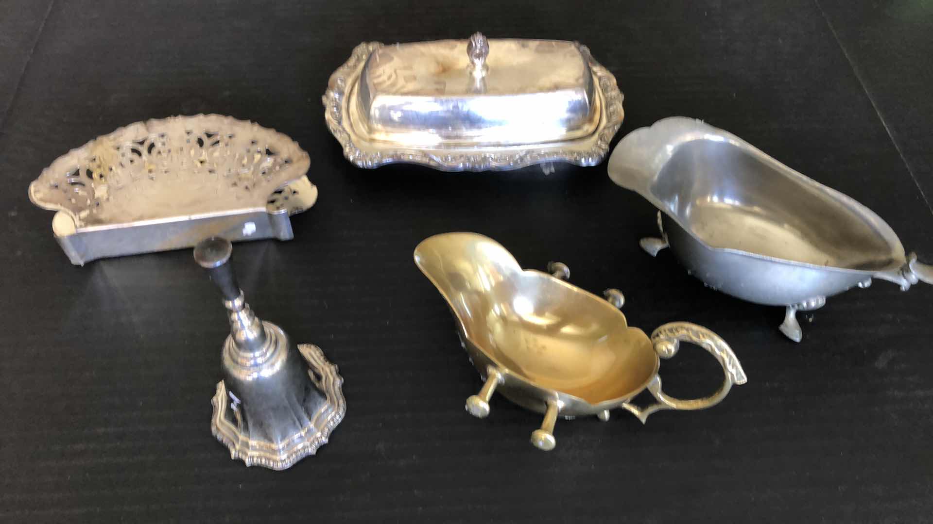 Photo 1 of 5-SILVER-PLATED SERVING DISHES