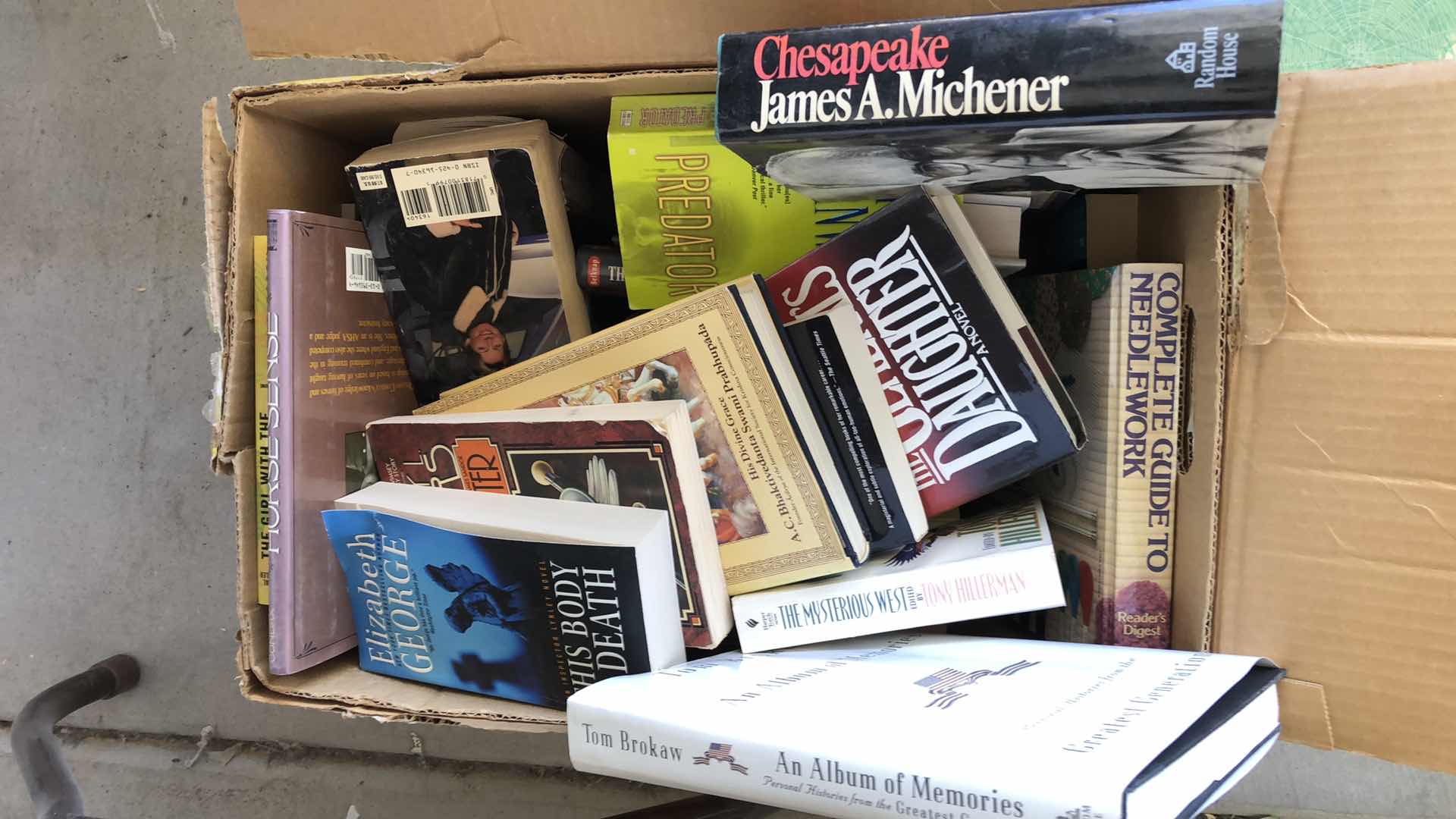 Photo 1 of BOX OF BOOKS-VARIOUS TITLES & AUTHORS