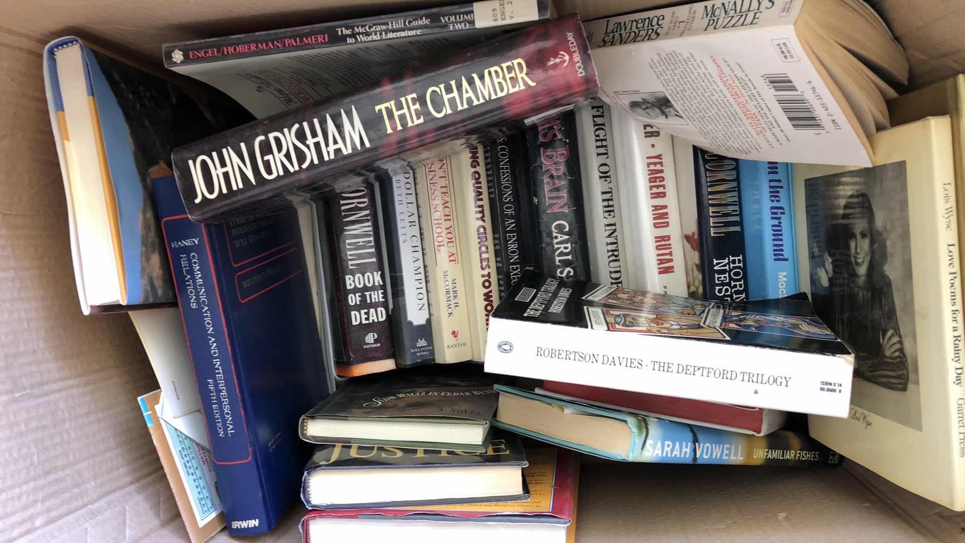 Photo 1 of BOX OF BOOKS-VARIOUS TITLES AND AUTHORS