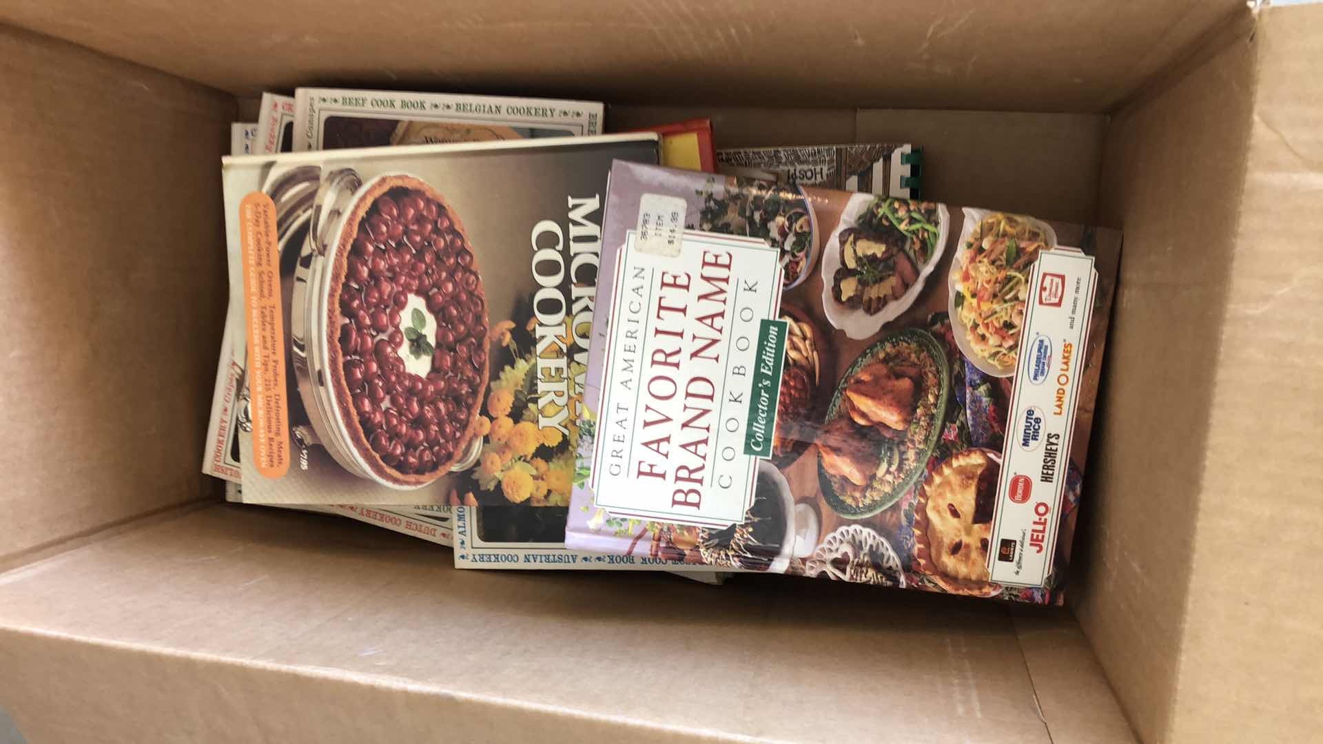 Photo 1 of BOX OF COOKBOOKS-VARIOUS TITLES & AUTHORS