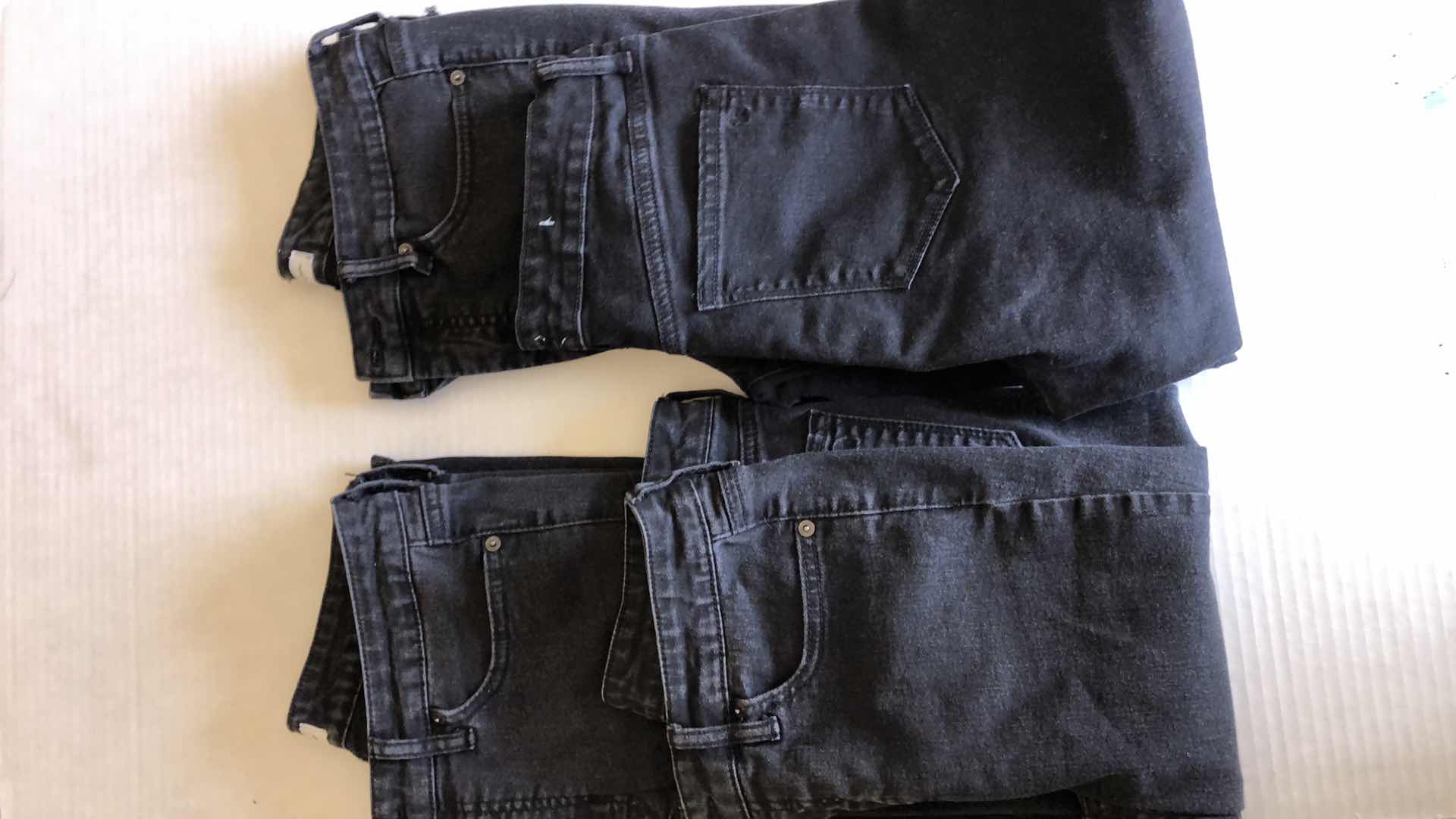 Photo 1 of 4-PAIRS OF BLACK STRAIGHT LEG JEANS BY JESSICA SIMPSON SIZE 8